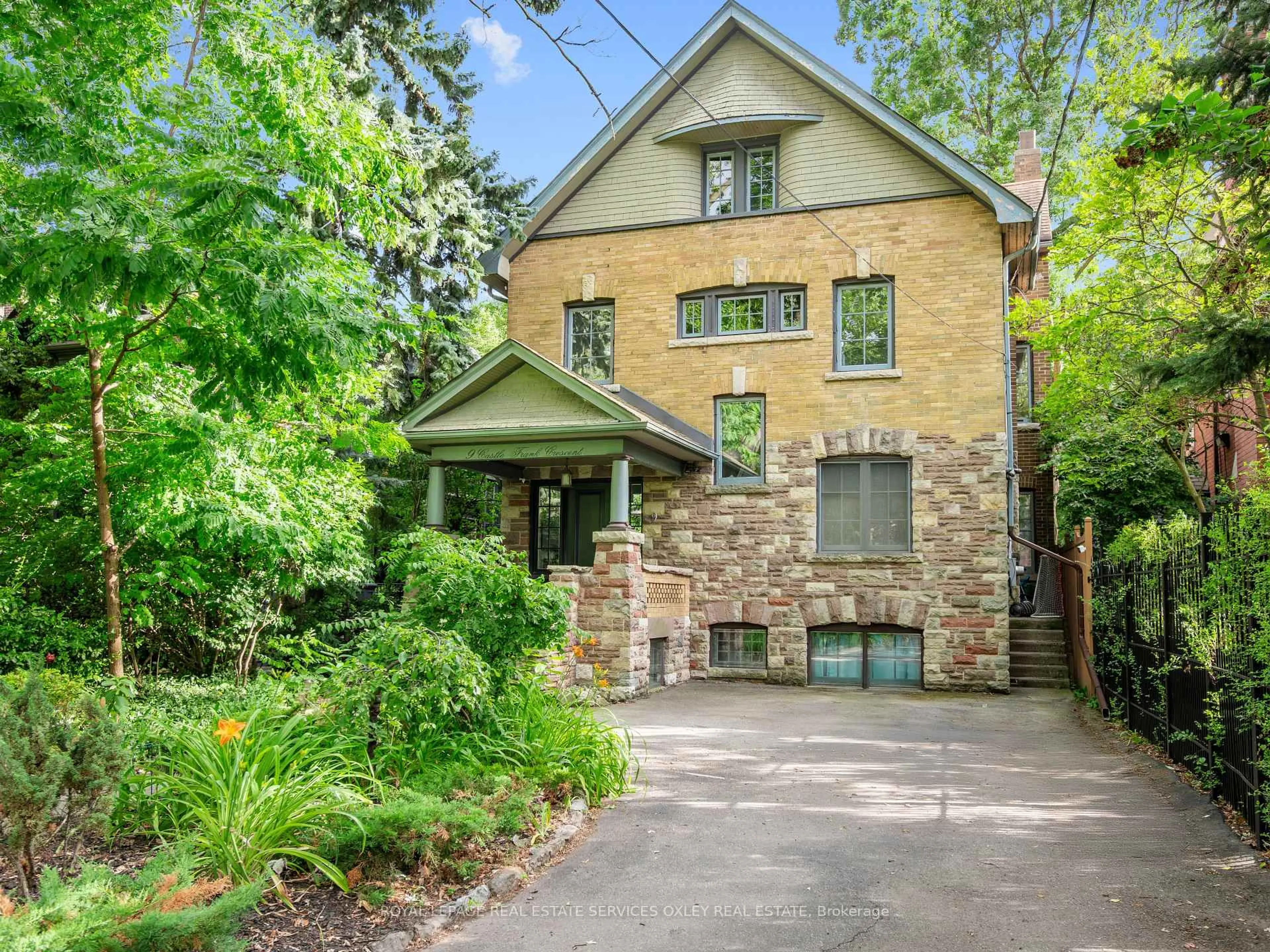 Home with brick exterior material, street for 9 Castle Frank Cres, Toronto Ontario M4W 3A2
