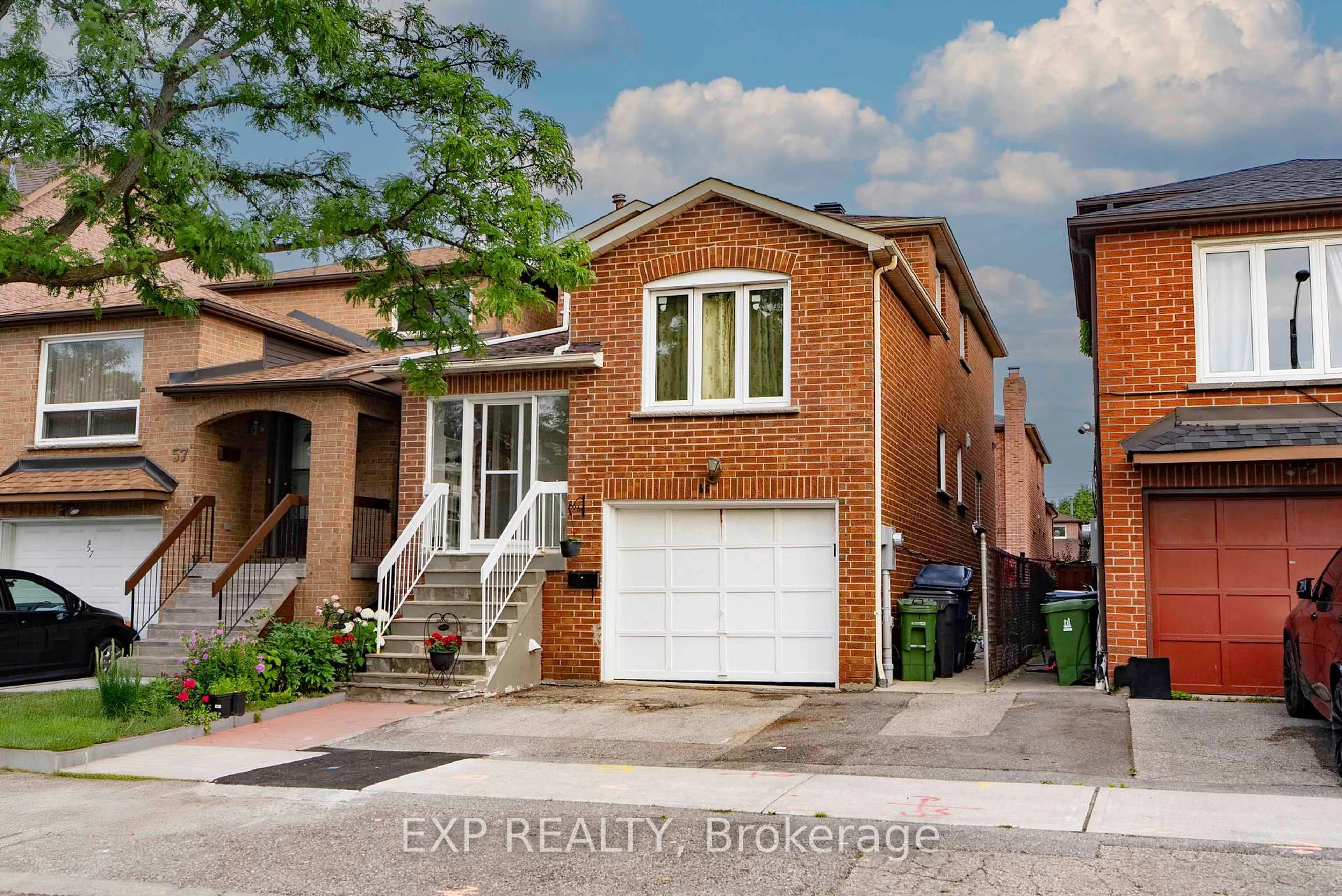 Home with brick exterior material, street for 59 Festival Dr, Toronto Ontario M2R 3T9