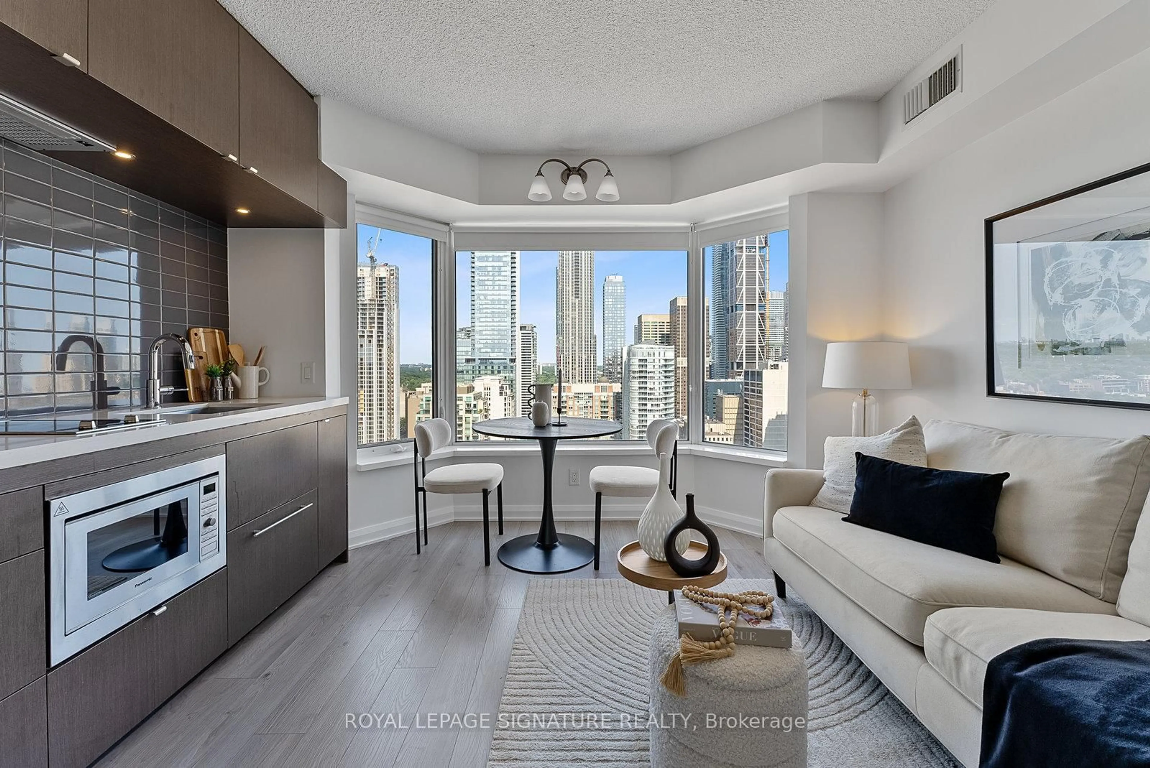 Living room with furniture, unknown for 155 Yorkville Ave #2706, Toronto Ontario M5R 0B4