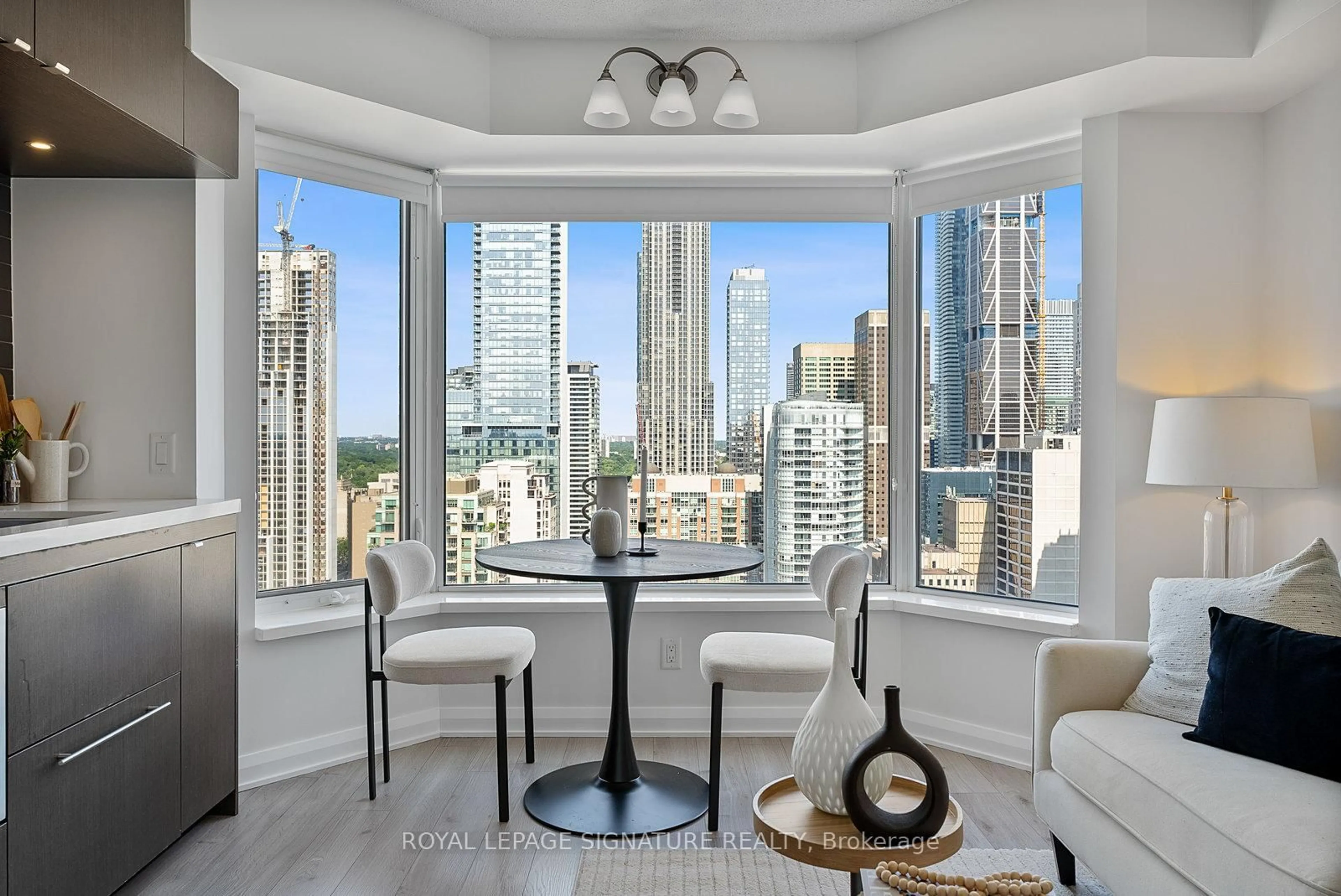 Living room with furniture, unknown for 155 Yorkville Ave #2706, Toronto Ontario M5R 0B4