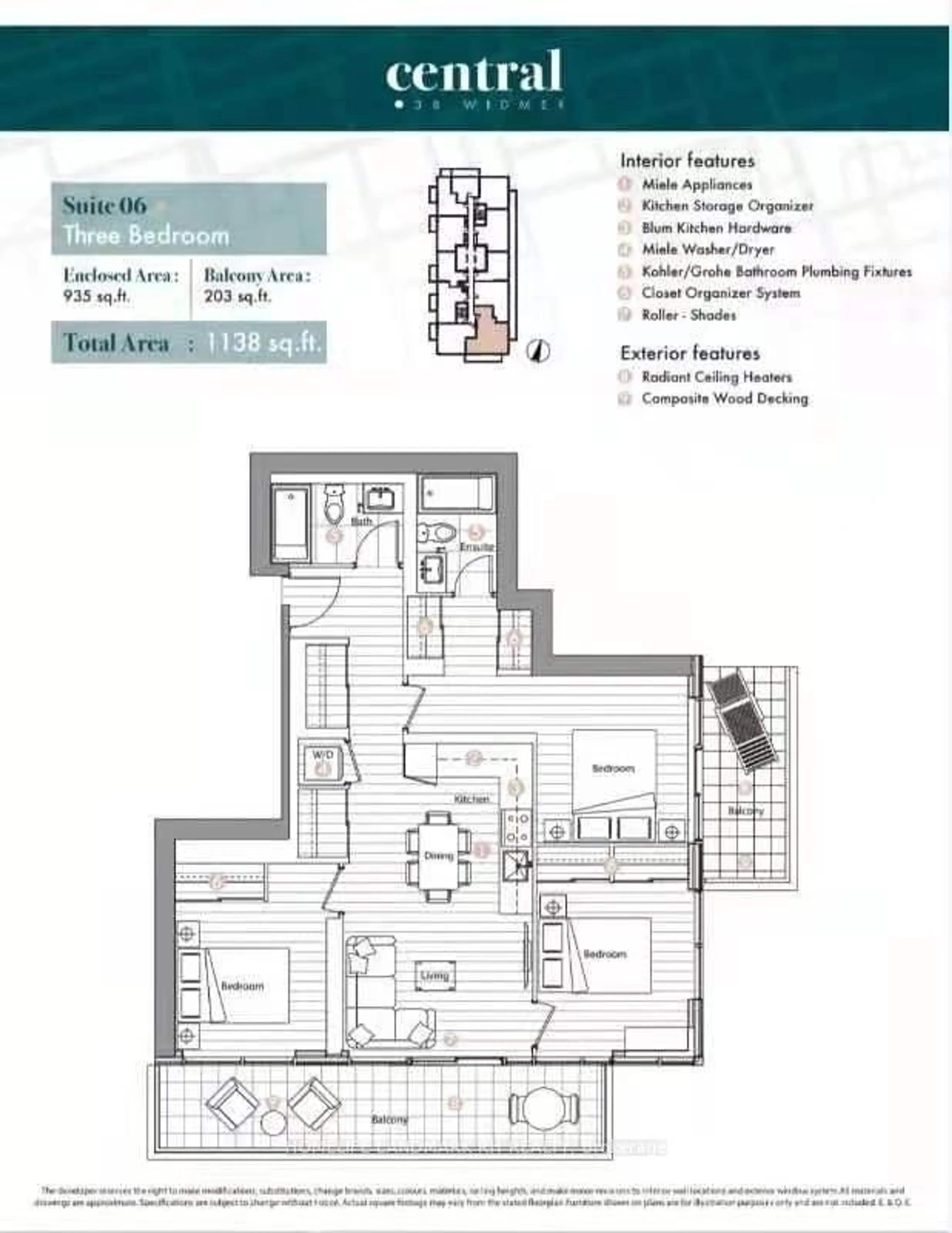 Floor plan for 38 Widmer St #706, Toronto Ontario M5V 0P7