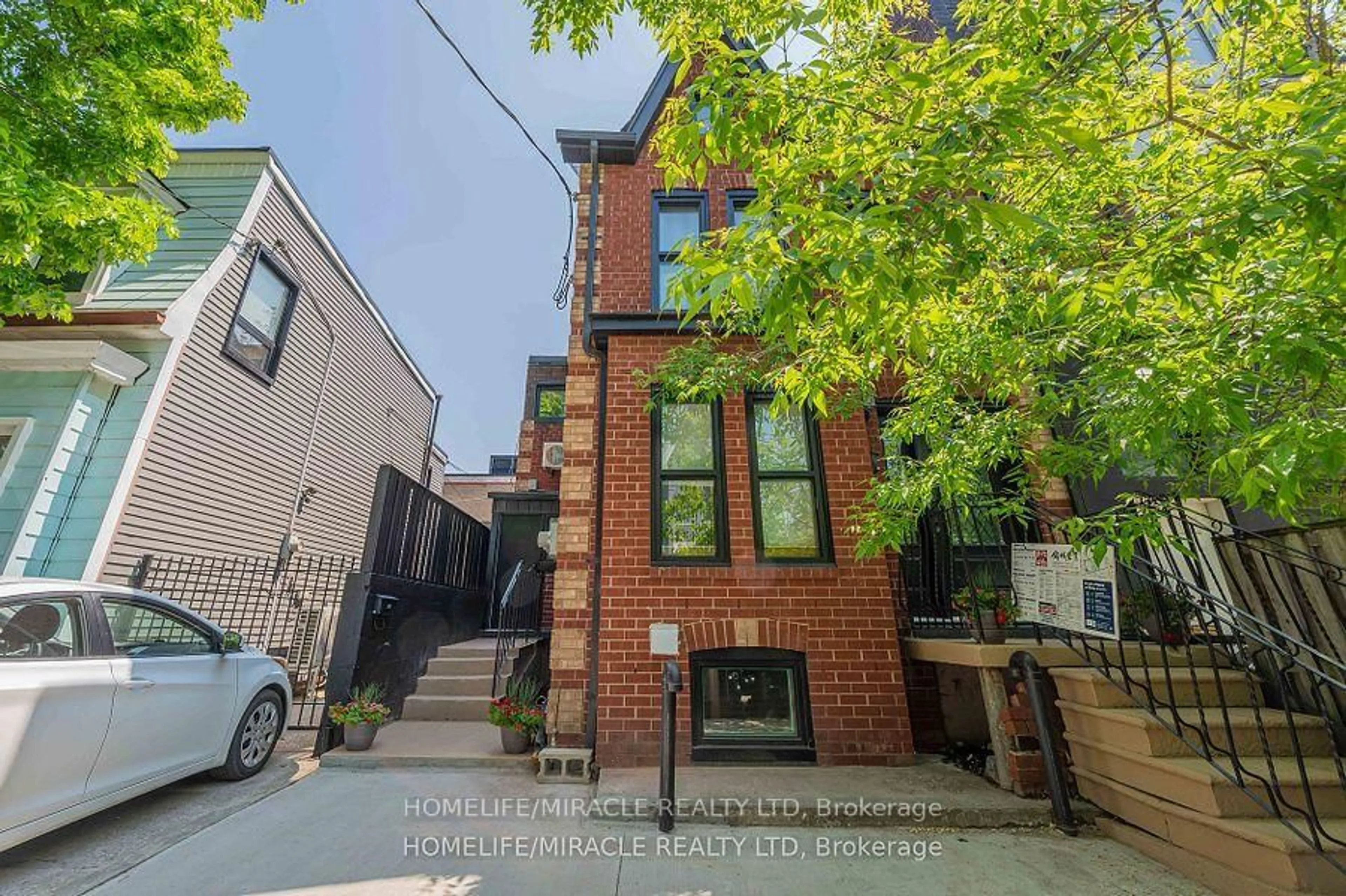 Home with brick exterior material, street for 1 Givins St, Toronto Ontario M6J 2X5