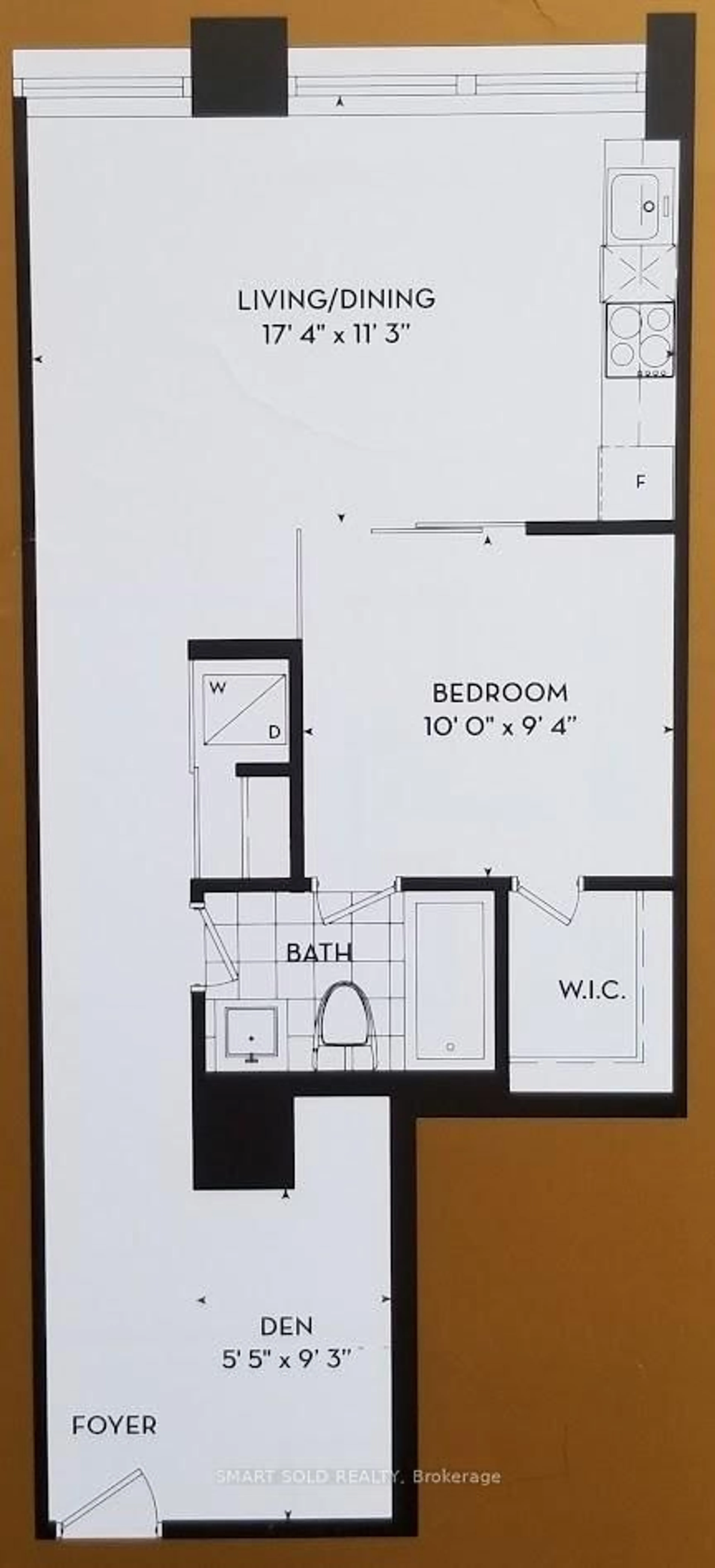 Floor plan for 111 St Clair Ave #1028, Toronto Ontario M4V 1N5