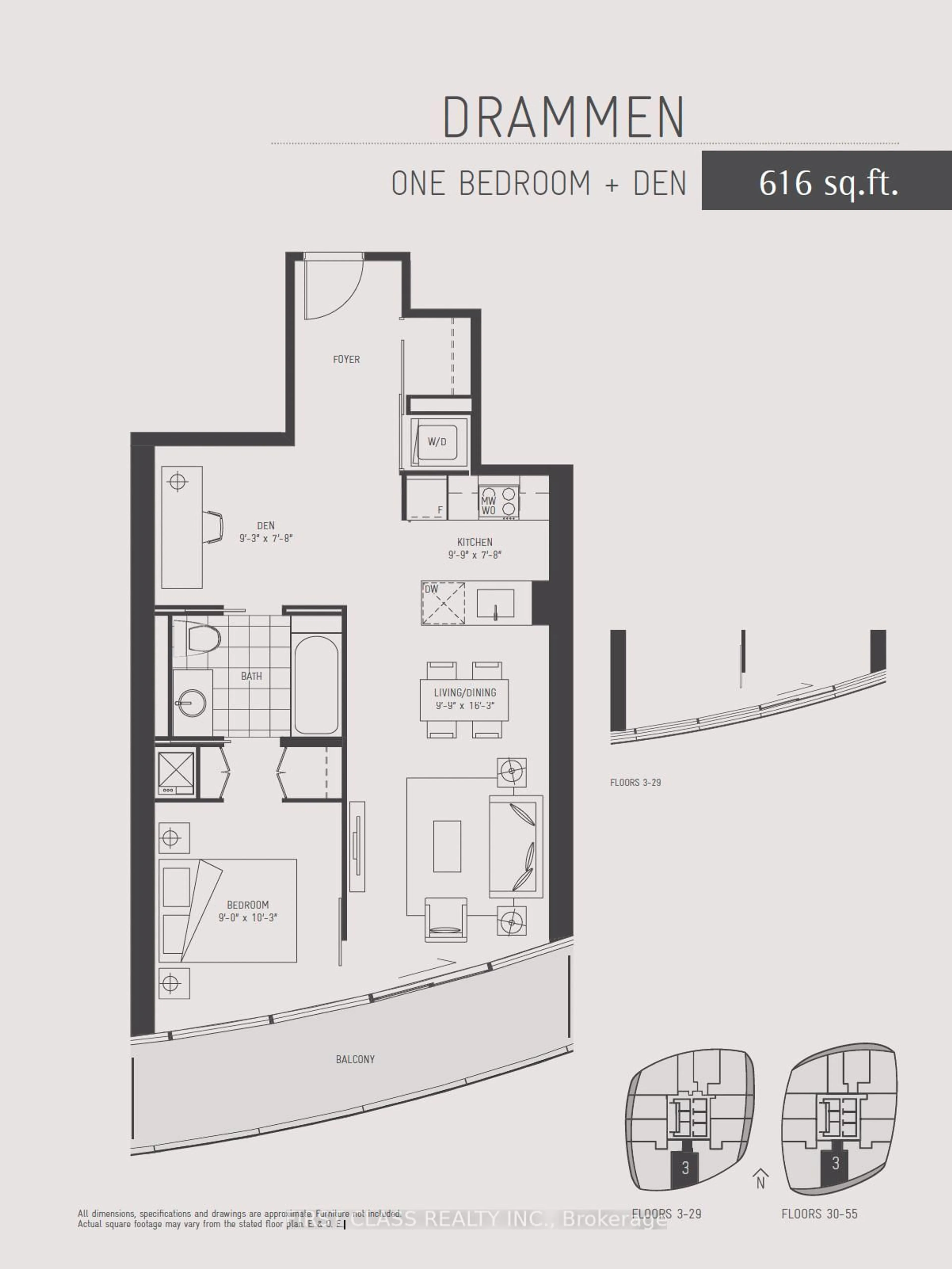 Floor plan for 12 York St #2003, Toronto Ontario M5J 0A9
