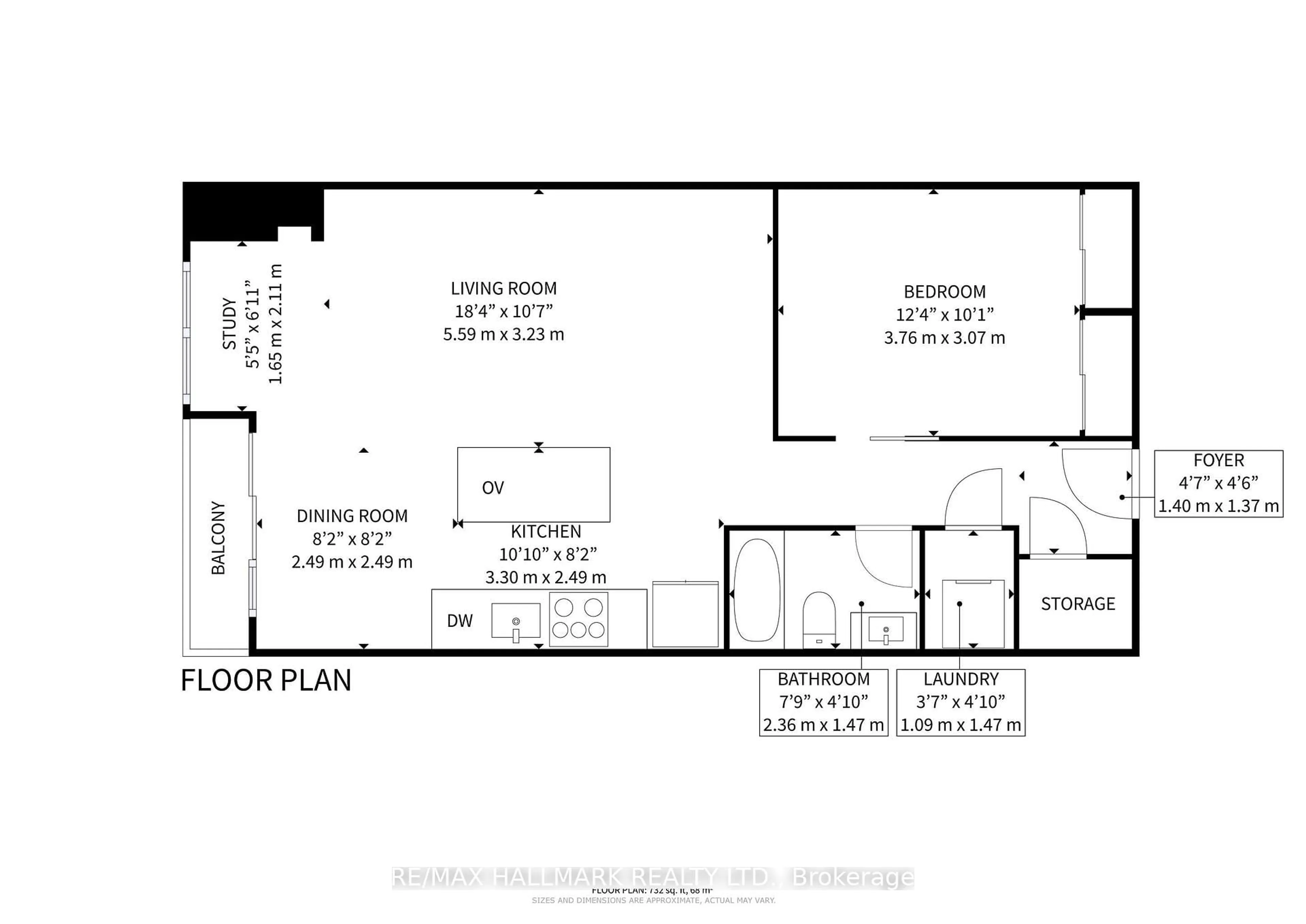 Floor plan for 120 Homewood Ave #215, Toronto Ontario M4Y 2J3