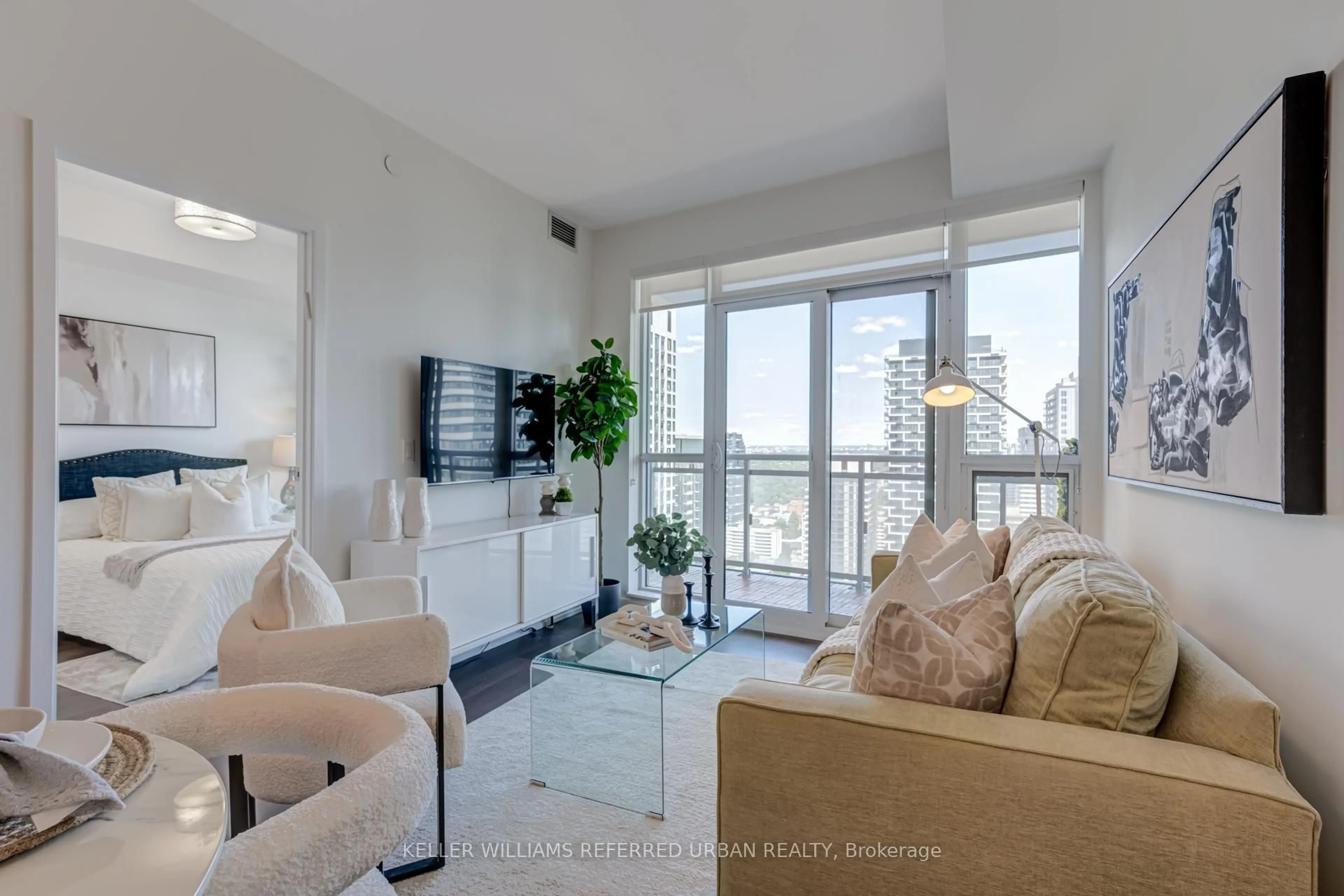 Living room with furniture, unknown for 98 Lillian St #3014, Toronto Ontario M4S 0A5