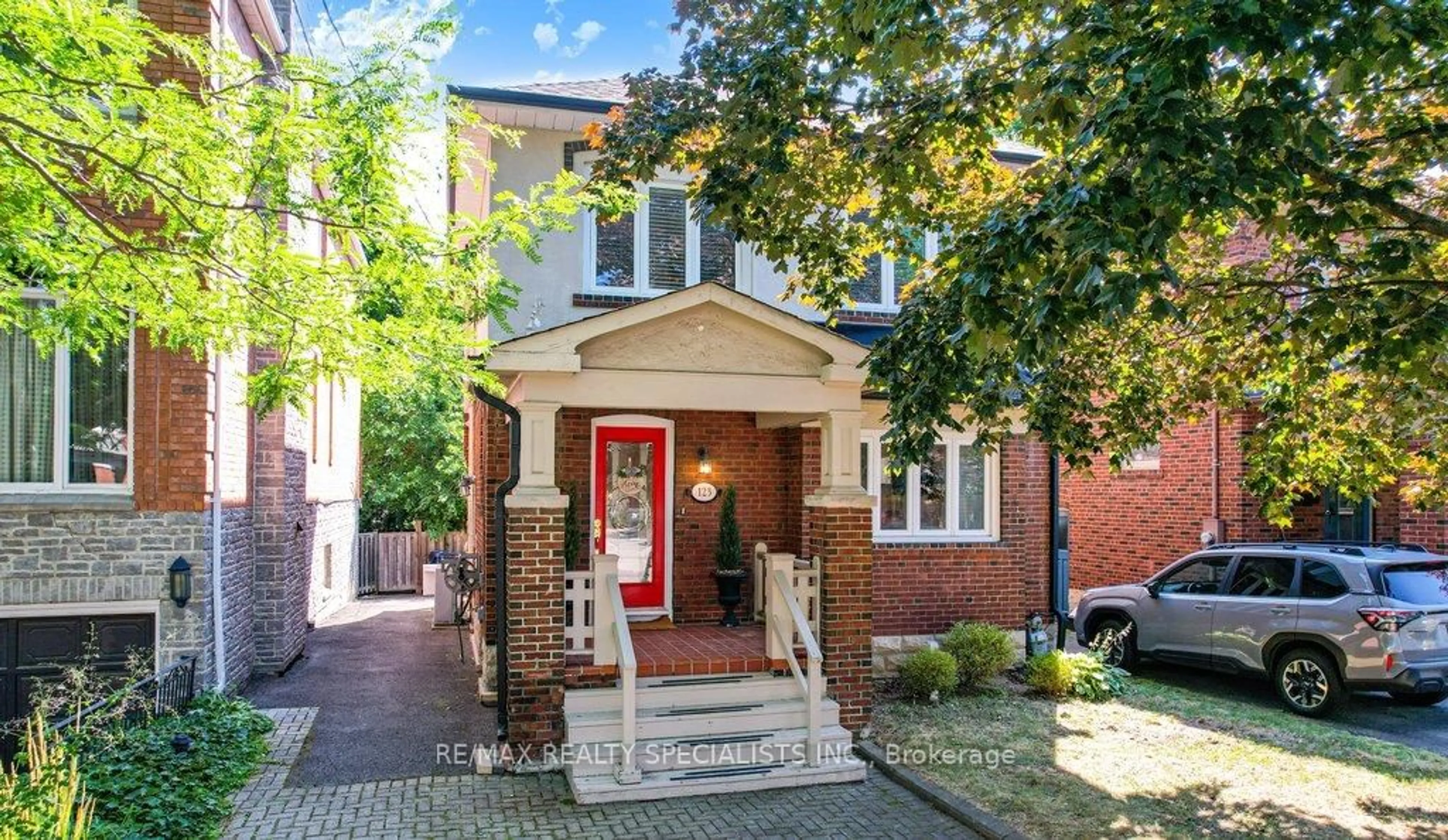 Home with brick exterior material, street for 123 Colin Ave, Toronto Ontario M5P 2C4