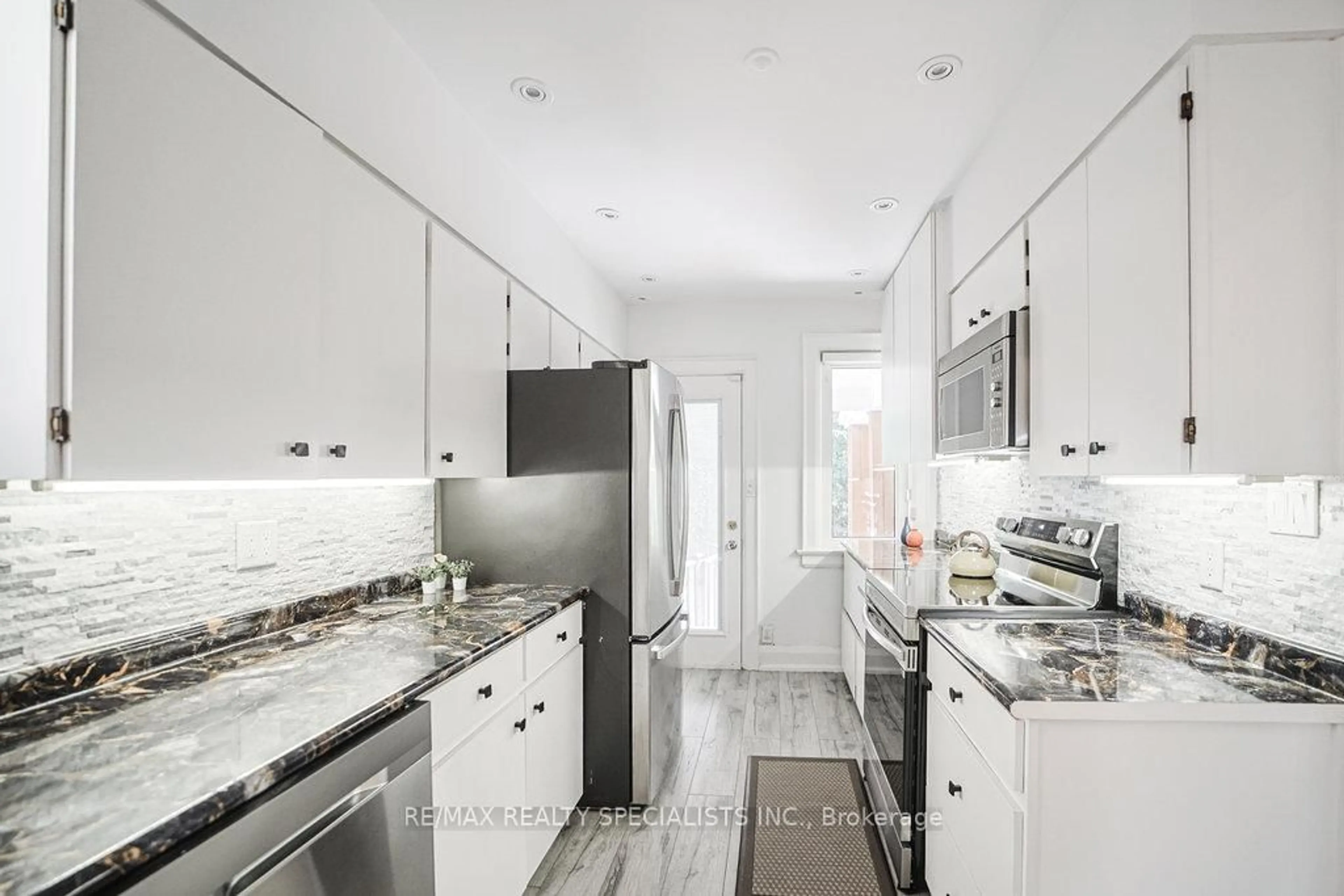 Contemporary kitchen, ceramic/tile floor for 123 Colin Ave, Toronto Ontario M5P 2C4