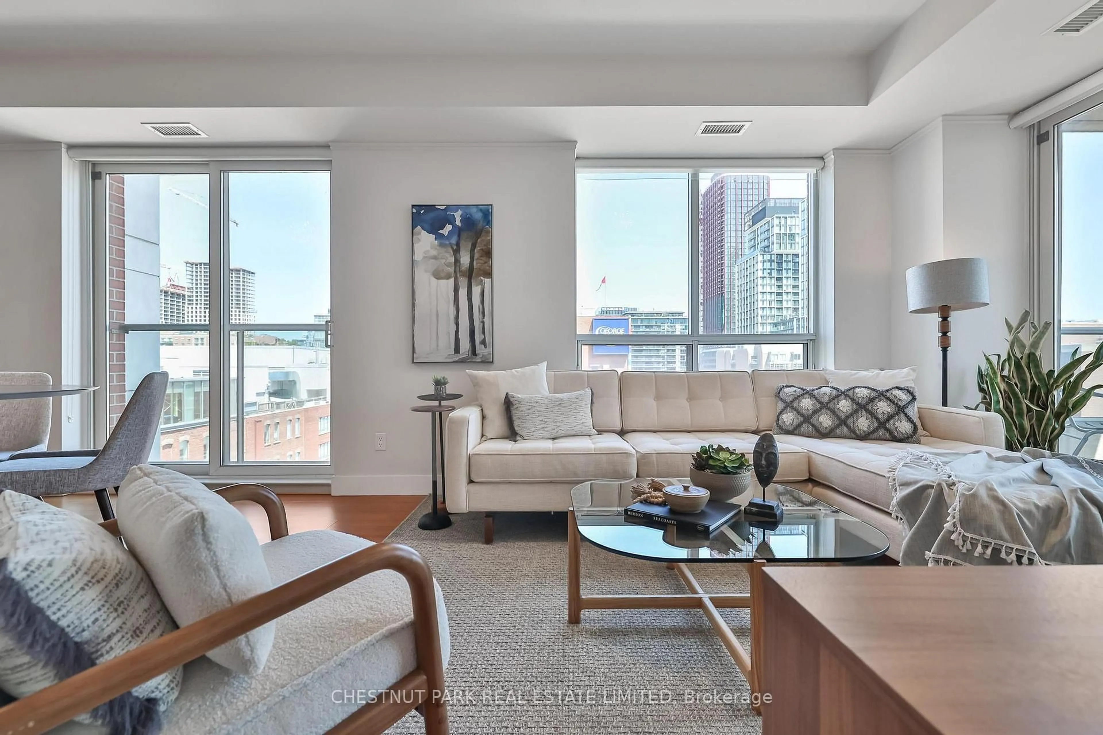 Living room with furniture, unknown for 168 King St #805, Toronto Ontario M5A 4S4