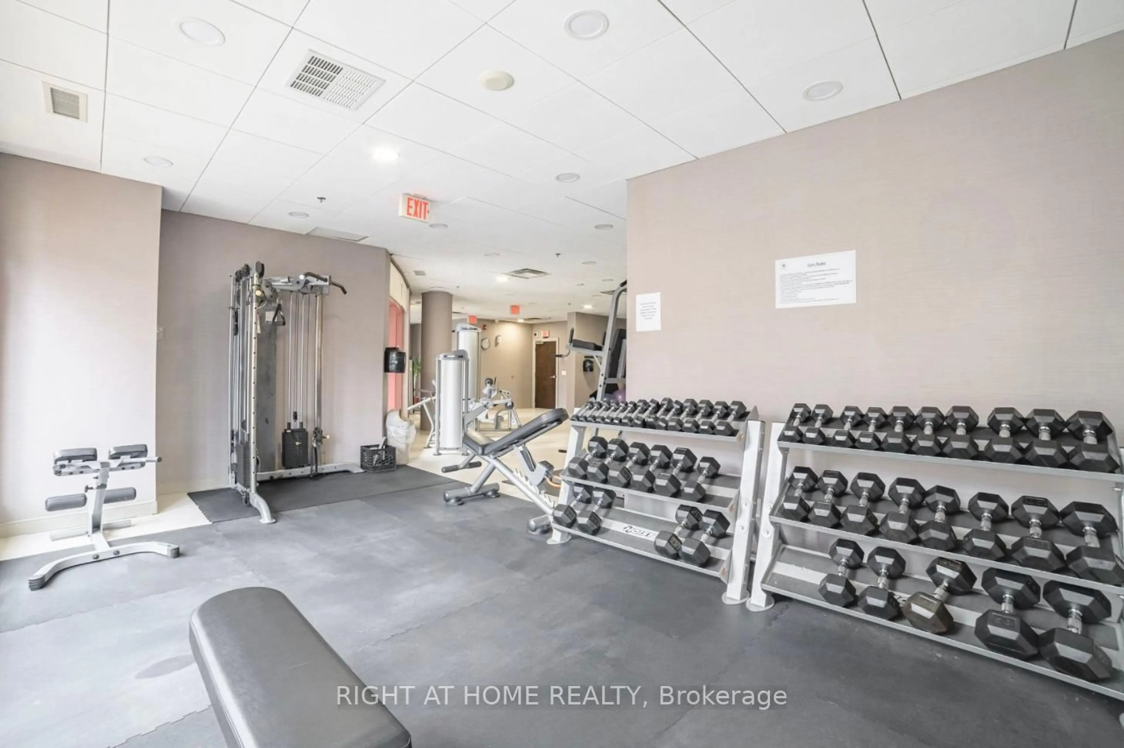 Gym or fitness room for 27 Rean Dr #506, Toronto Ontario M2K 0A6