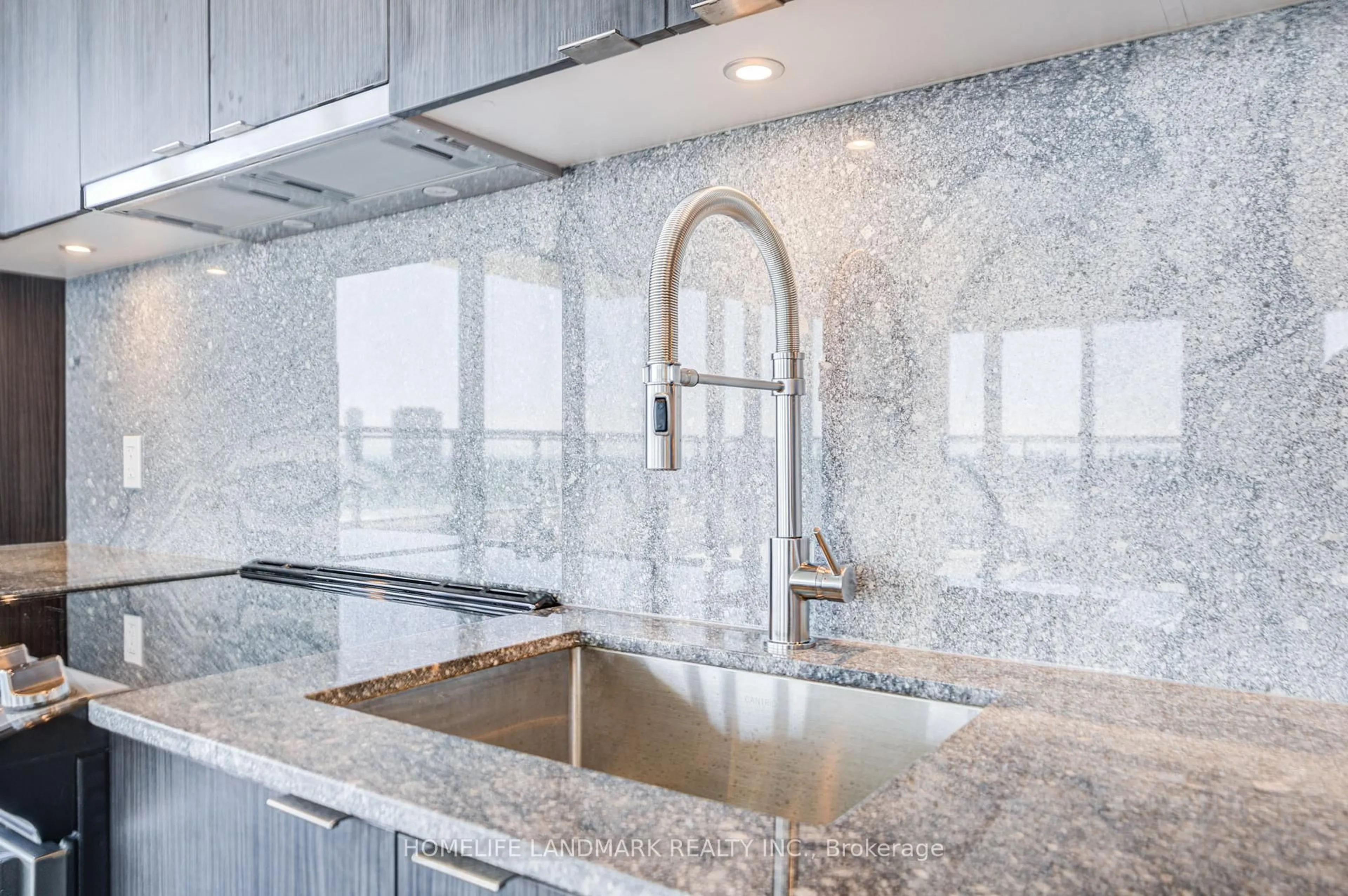 Contemporary kitchen, ceramic/tile floor for 30 Inn On The Park Dr #2109, Toronto Ontario M3C 0P7