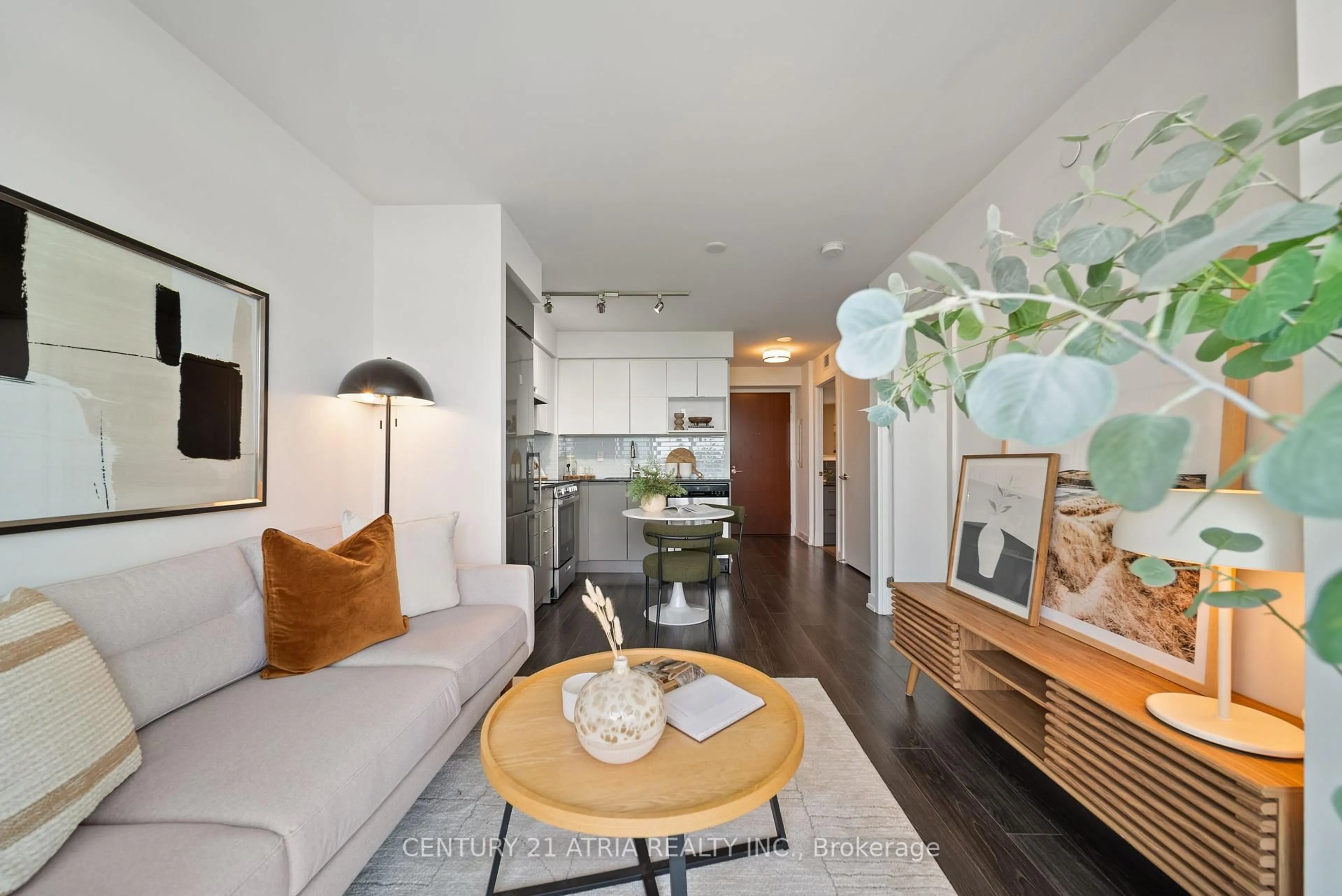 Living room with furniture, unknown for 120 Varna Dr #908, Toronto Ontario M6A 0B3