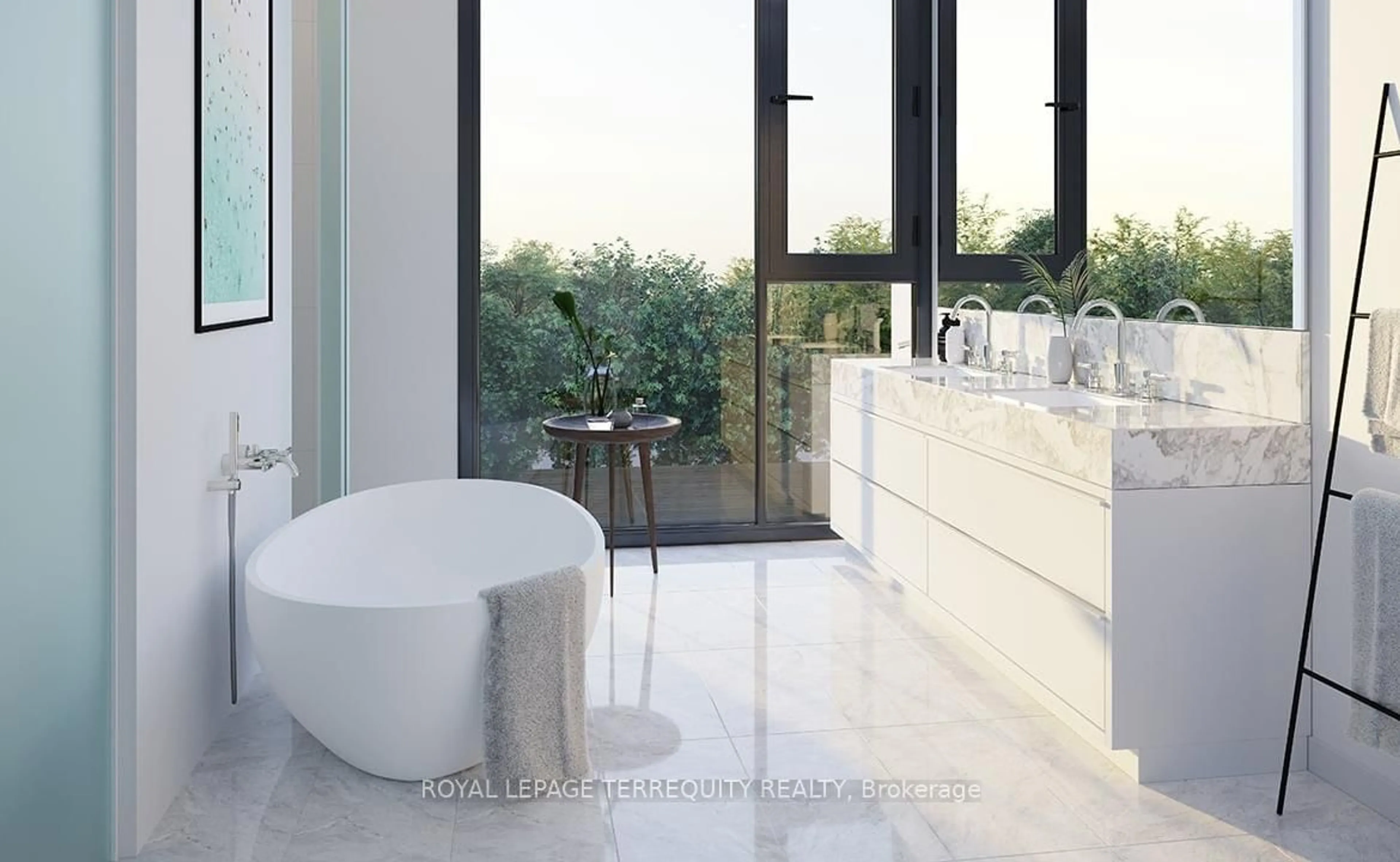Contemporary bathroom, ceramic/tile floor for 200 Keewatin Ave #103, Toronto Ontario M4P 1Z8
