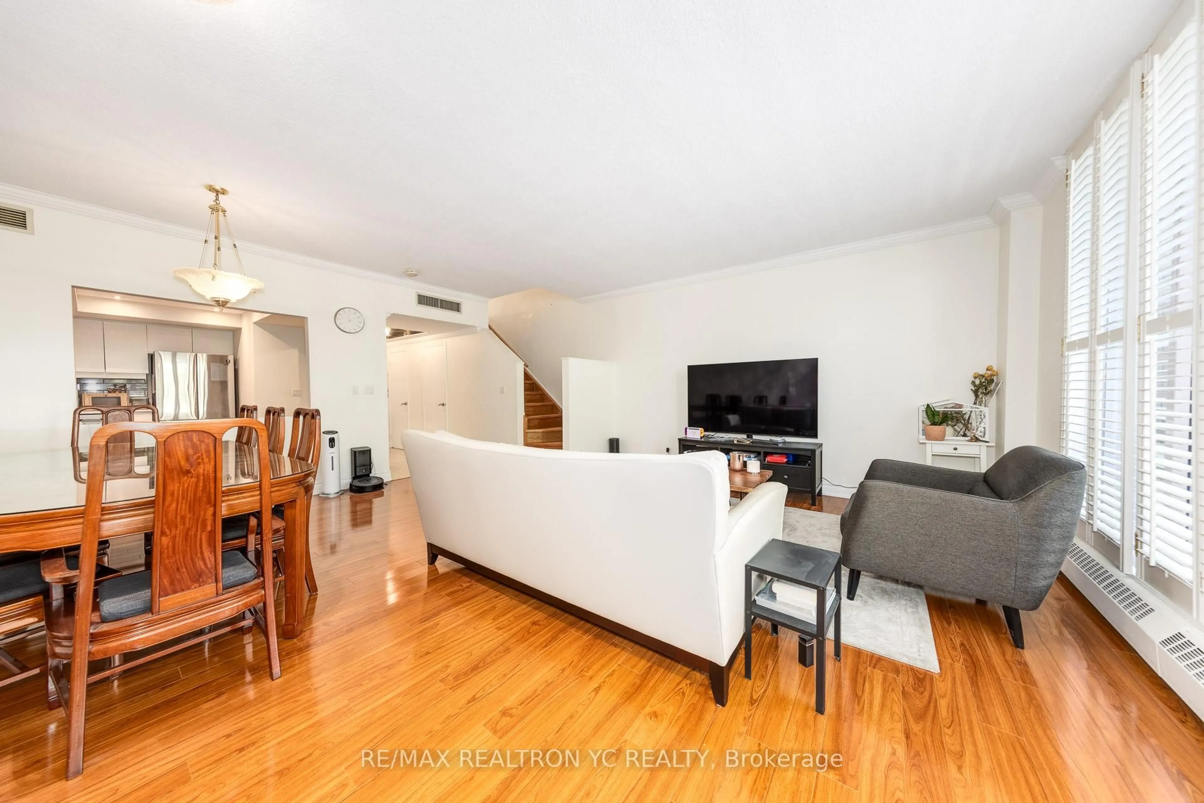 Living room with furniture, unknown for 3 Duplex Ave #106, Toronto Ontario M2M 4G6