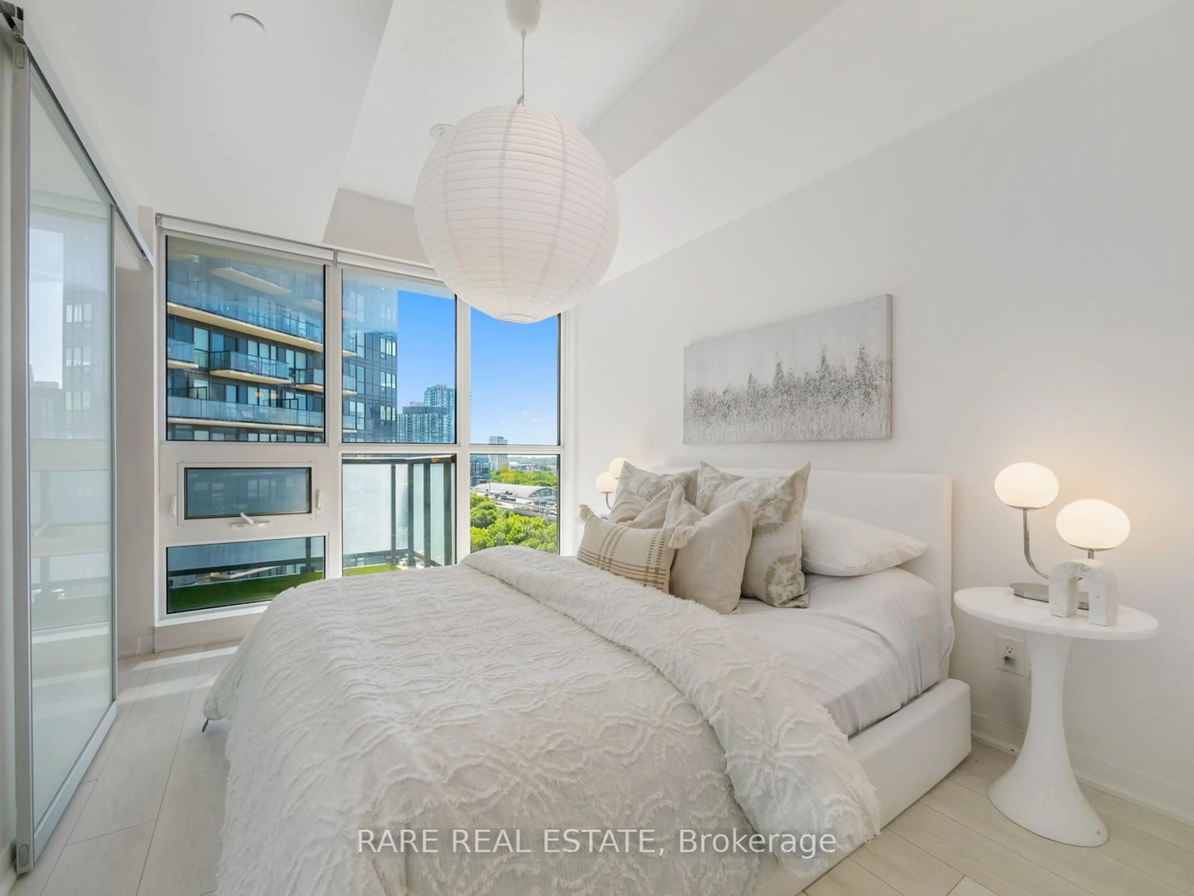 Bedroom with bed, unknown for 51 East Liberty St #1108, Toronto Ontario M6K 3P8