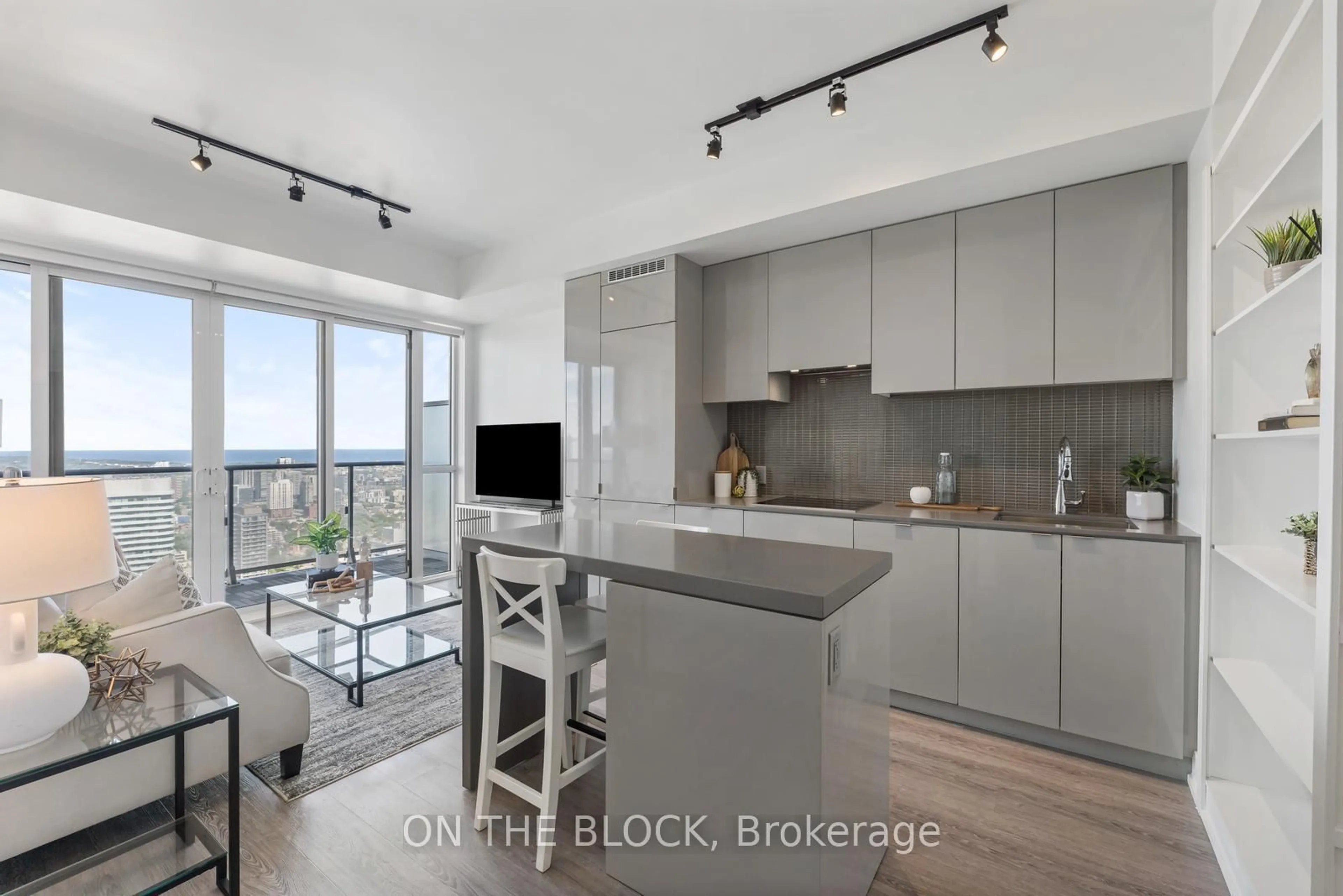 Open concept kitchen, unknown for 7 Grenville St #5307, Toronto Ontario M4Y 0E9