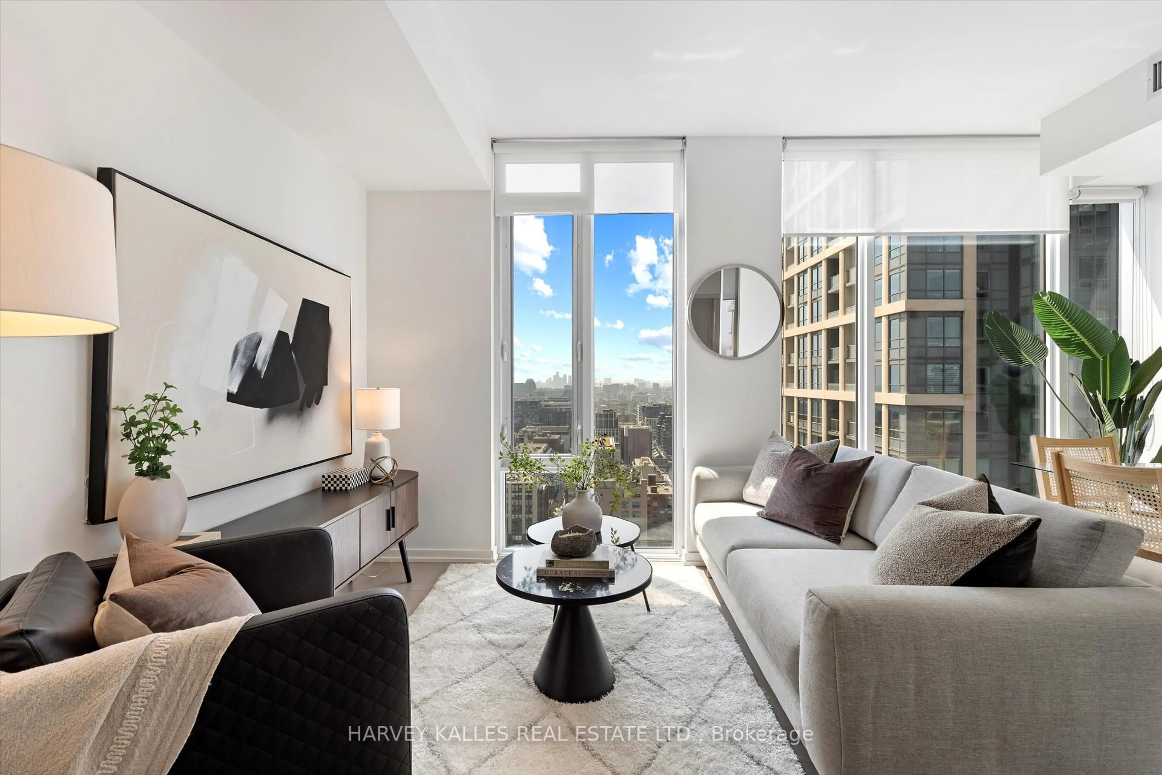 Living room with furniture, unknown for 101 Peter St #2810, Toronto Ontario M5V 0G6