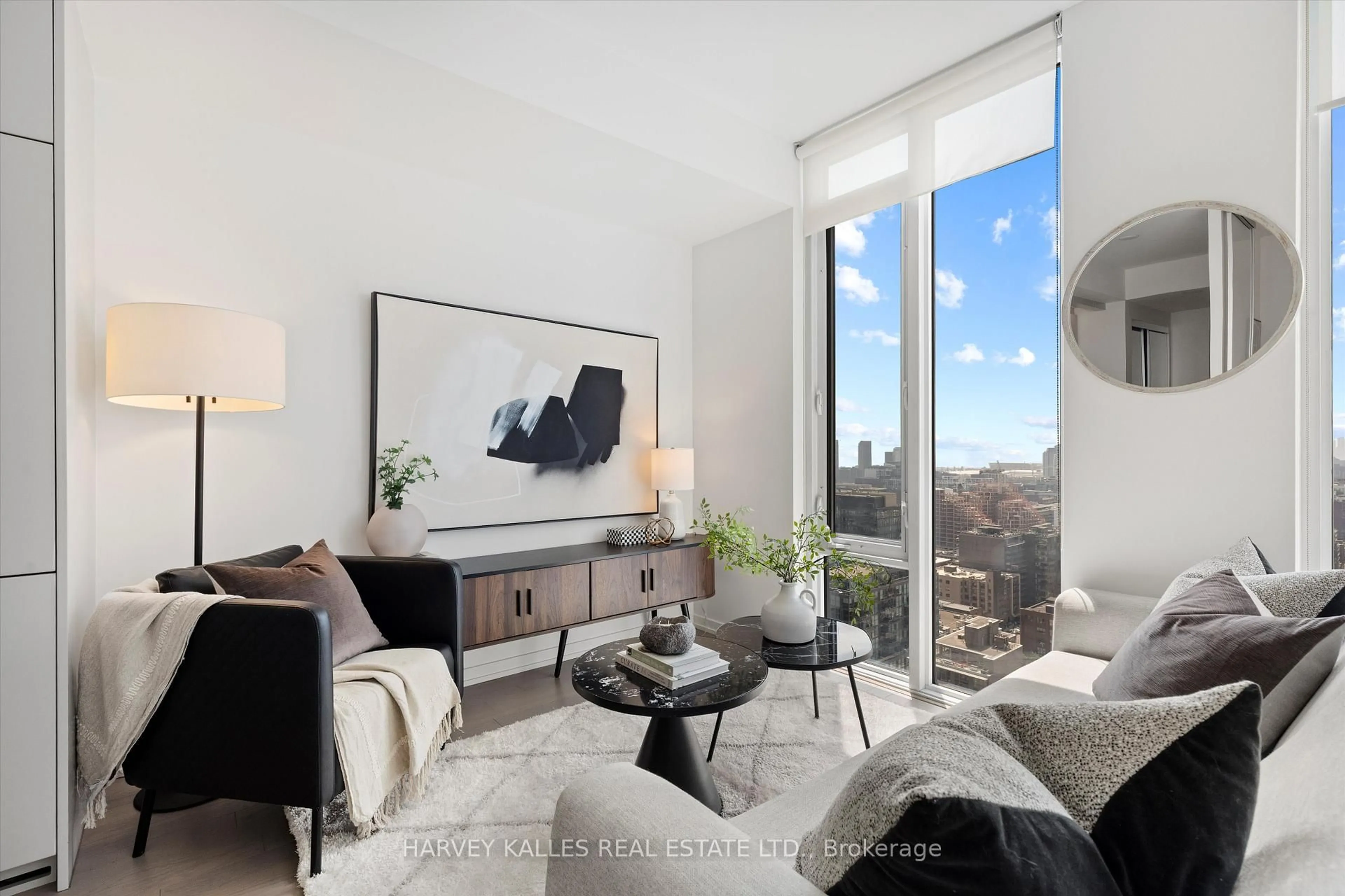 Living room with furniture, unknown for 101 Peter St #2810, Toronto Ontario M5V 0G6