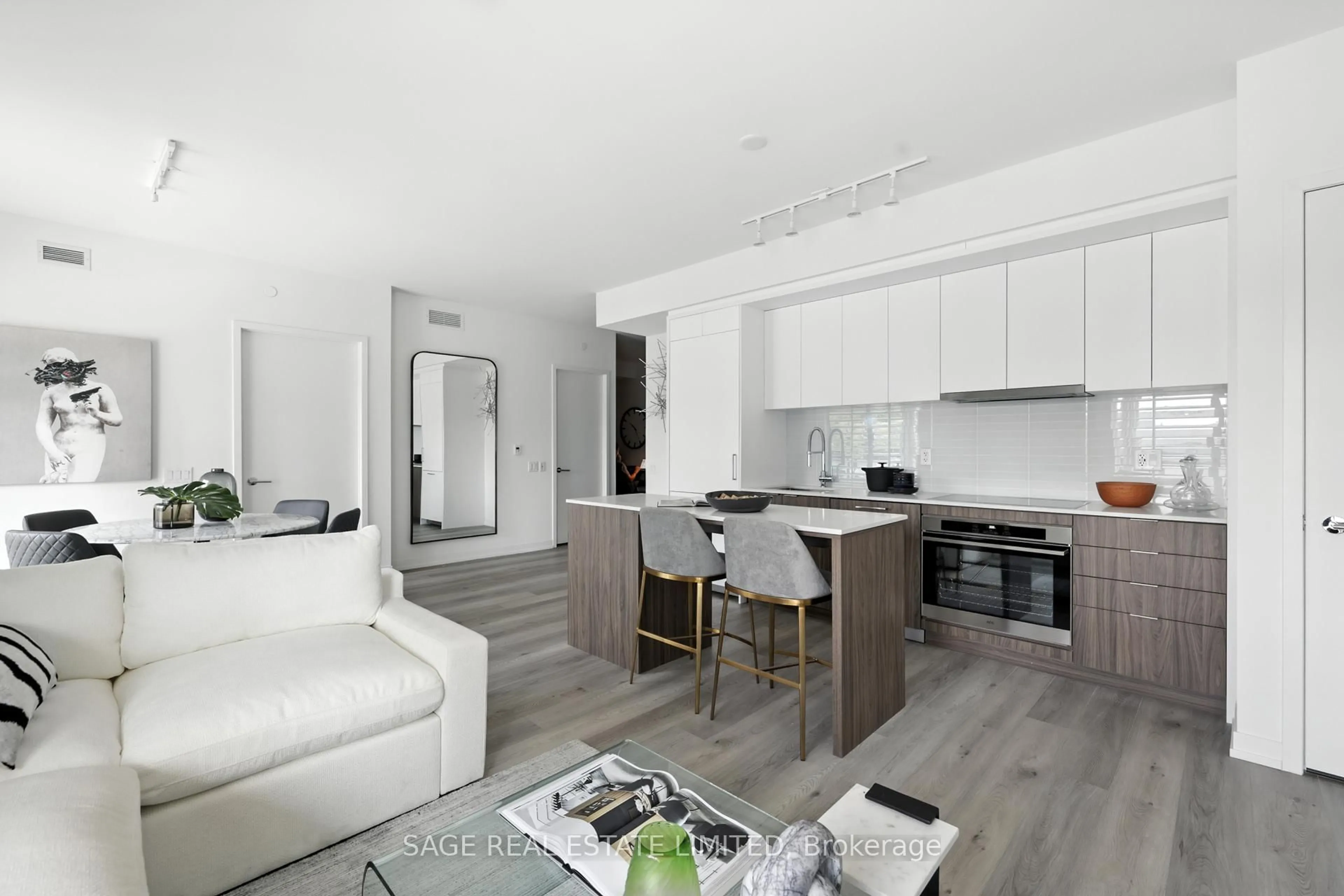 Open concept kitchen, unknown for 863 St Clair Ave #301, Toronto Ontario M6C 1C4