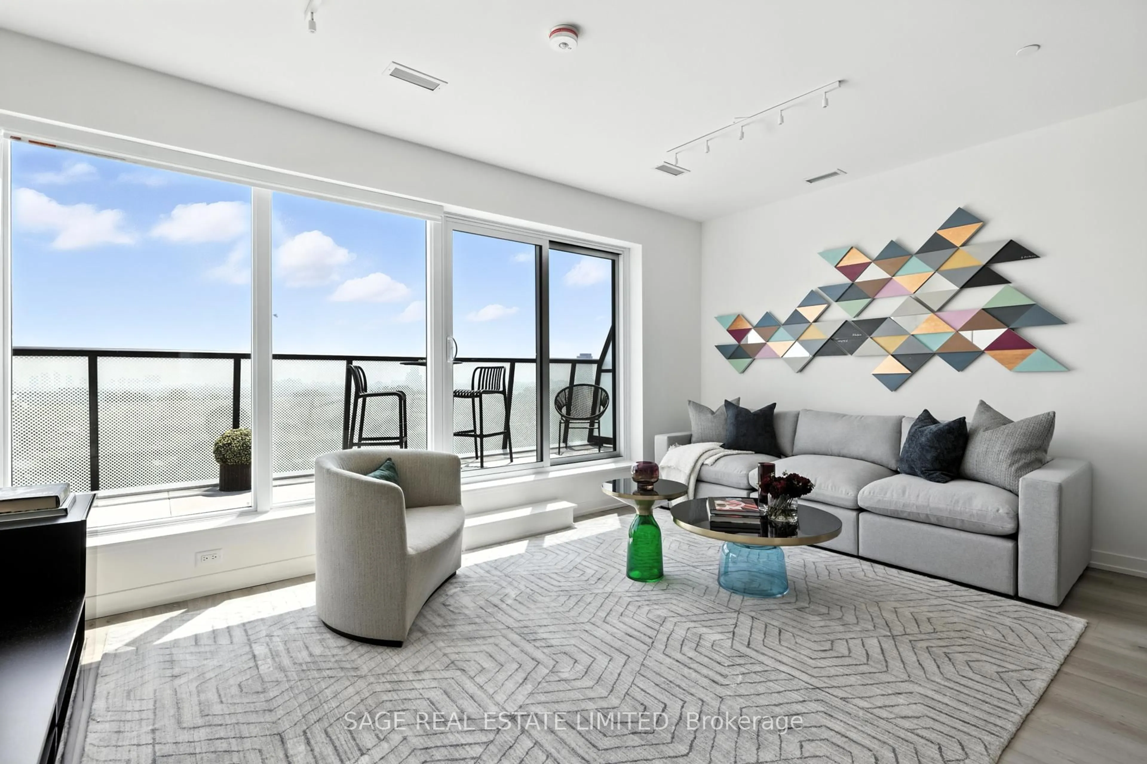 Living room with furniture, unknown for 863 St Clair Ave #808, Toronto Ontario M6C 1C4