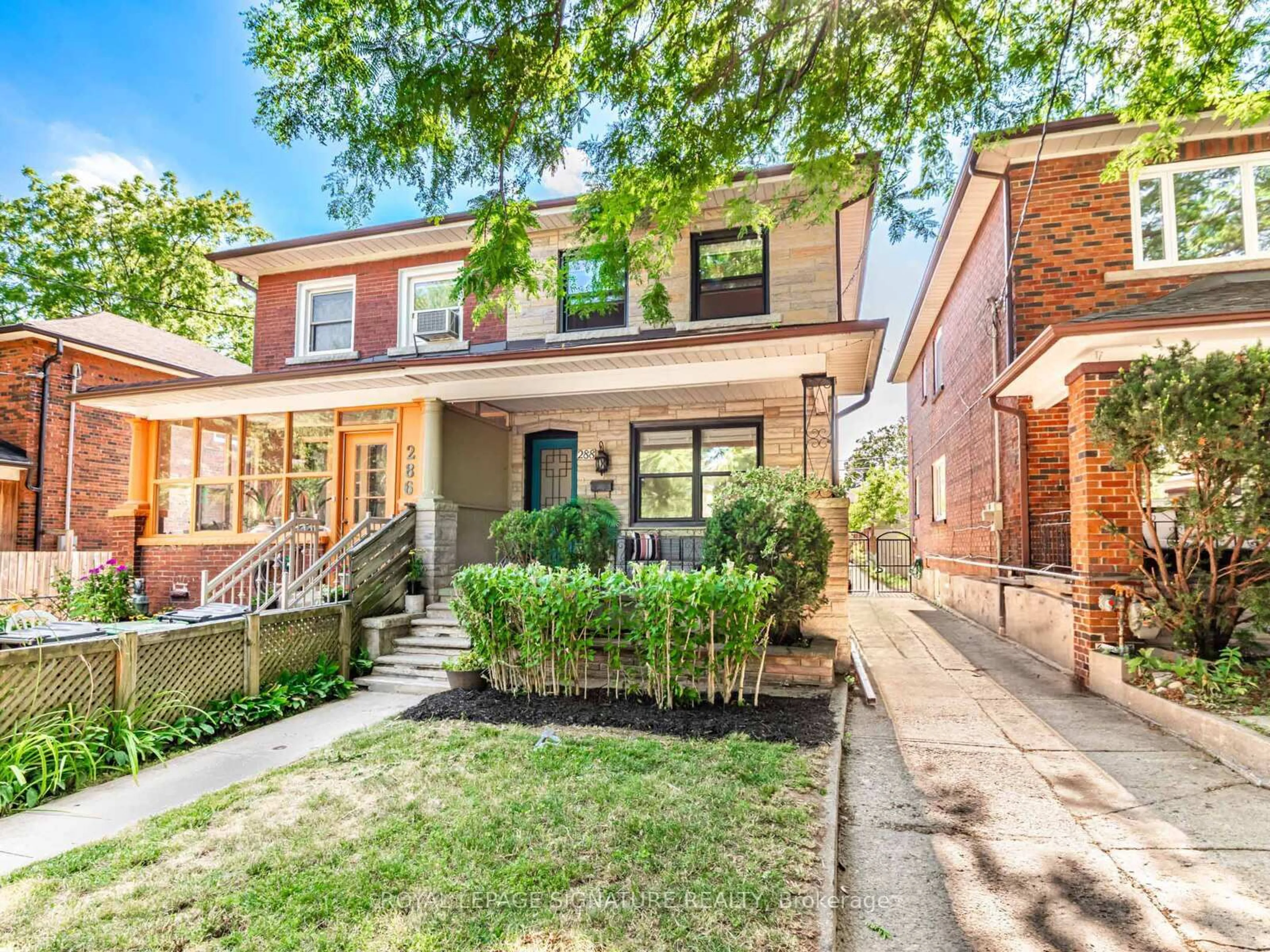 Home with brick exterior material, street for 288 Arlington Ave, Toronto Ontario M6C 2Z7