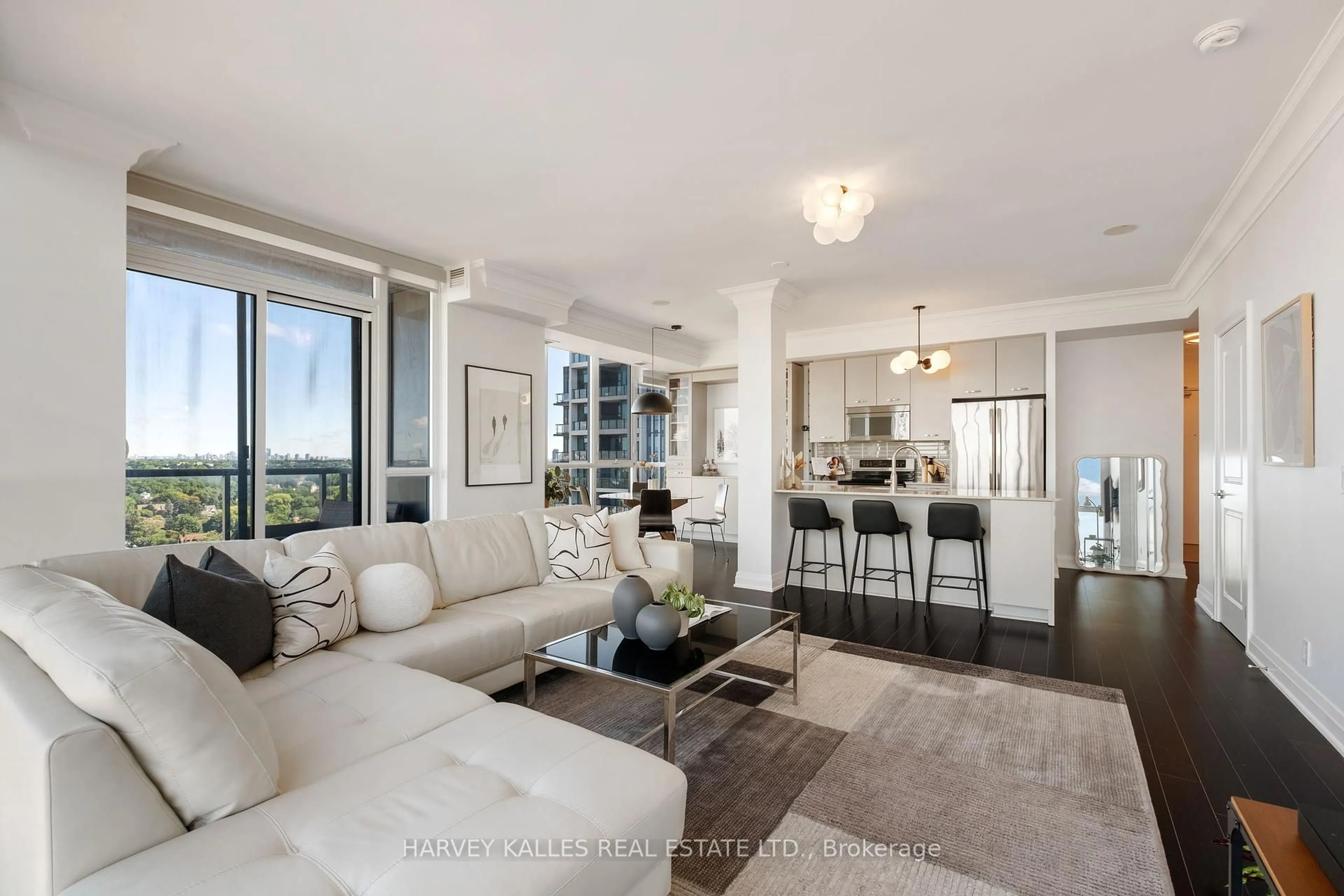 Living room with furniture, unknown for 530 St Clair Ave #1602, Toronto Ontario M6C 0A2