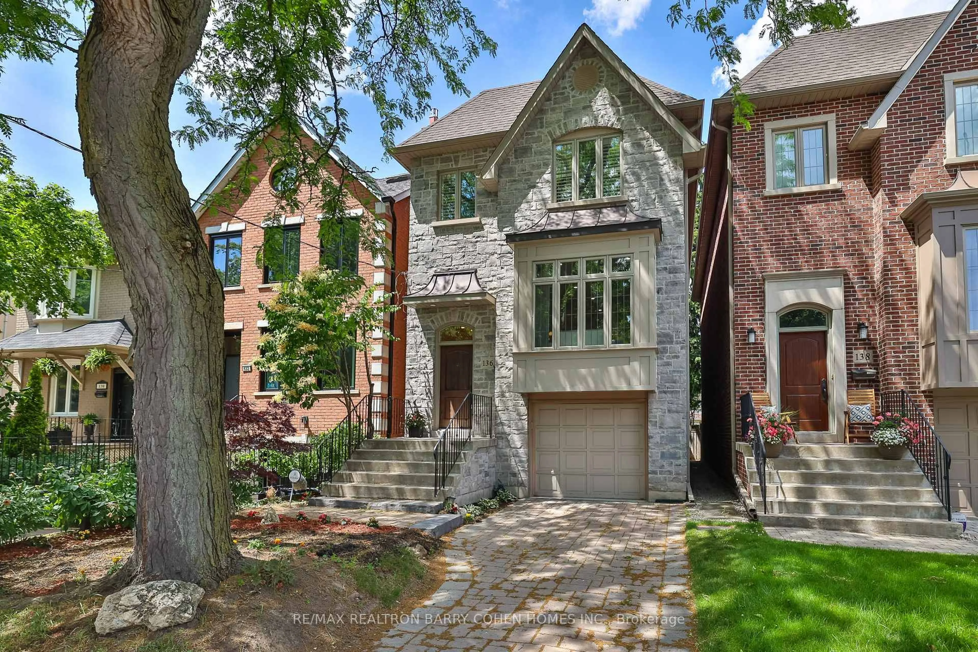 Home with brick exterior material, street for 136 Bowood Ave, Toronto Ontario M4N 1Y5