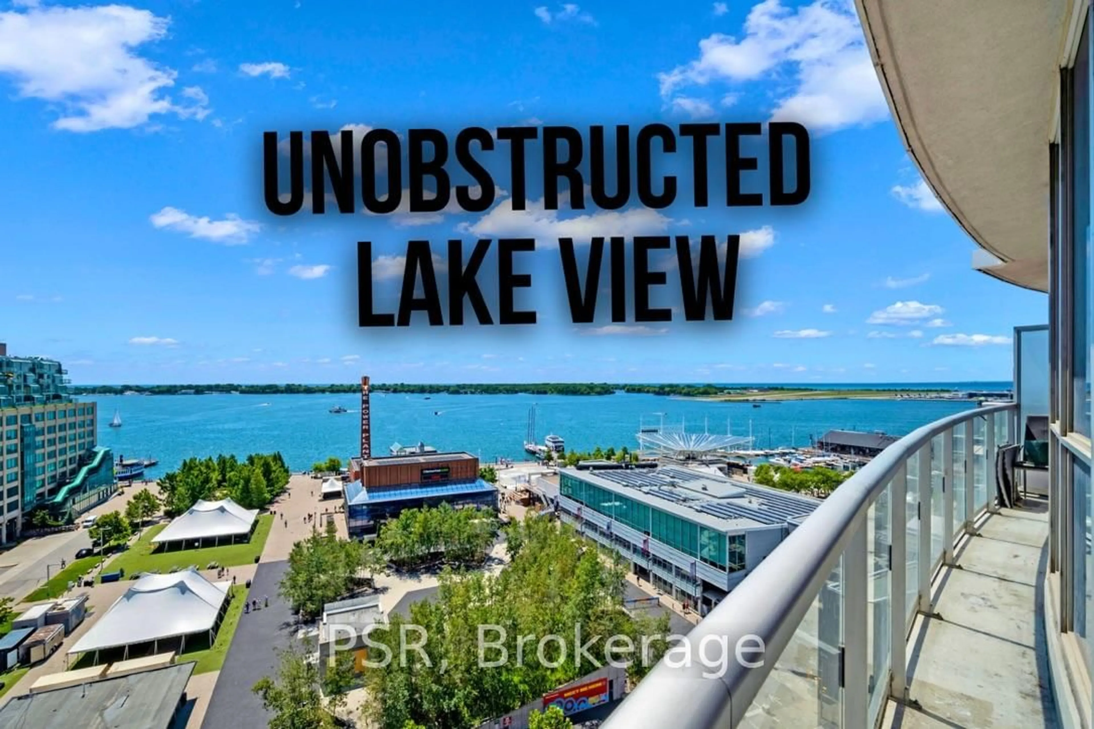 A pic from outside/outdoor area/front of a property/back of a property/a pic from drone, water/lake/river/ocean view for 218 Queens Quay #1206, Toronto Ontario M5J 2Y6