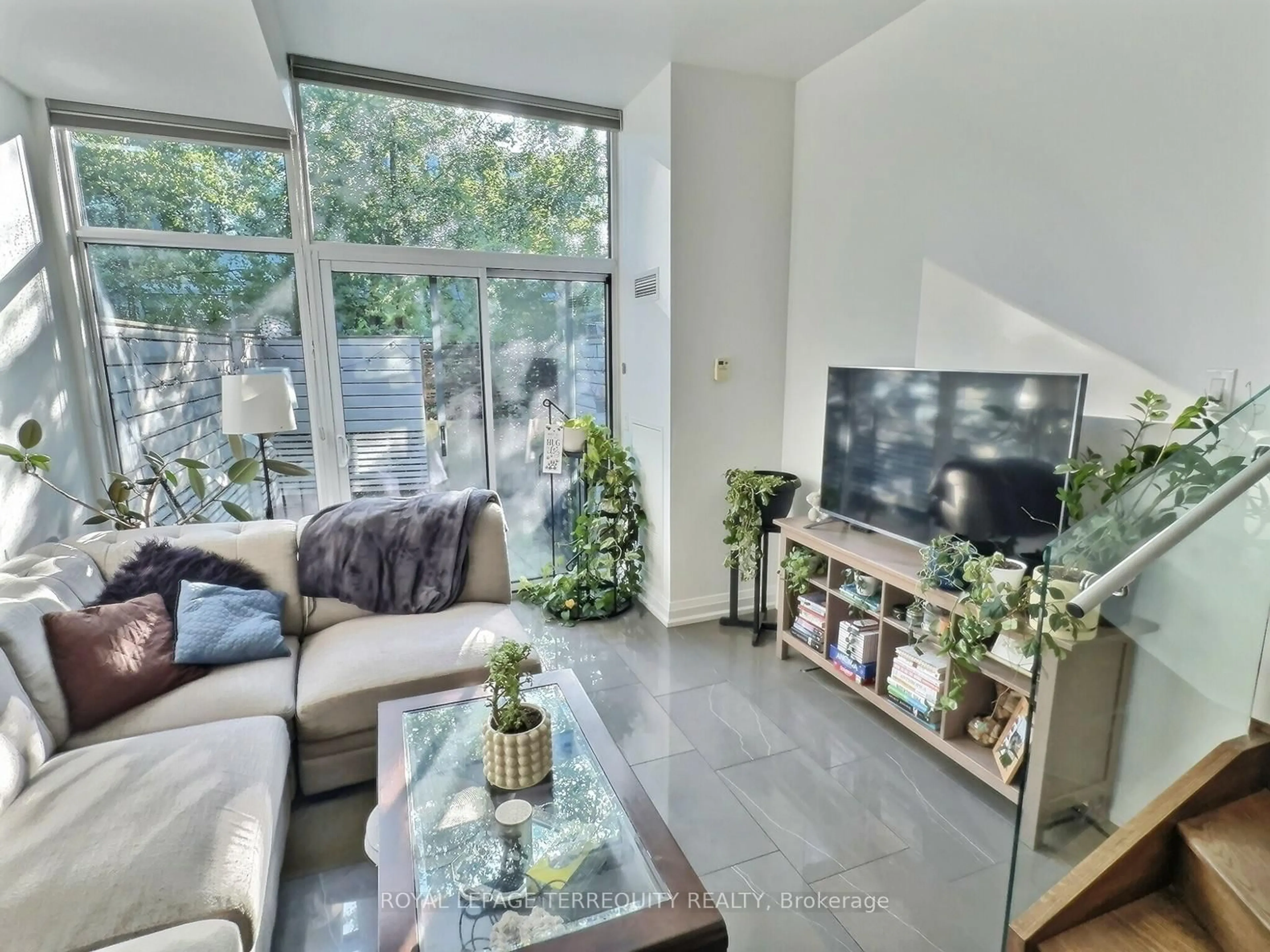 Living room with furniture, unknown for 3 Market St #616, Toronto Ontario M5E 0A3