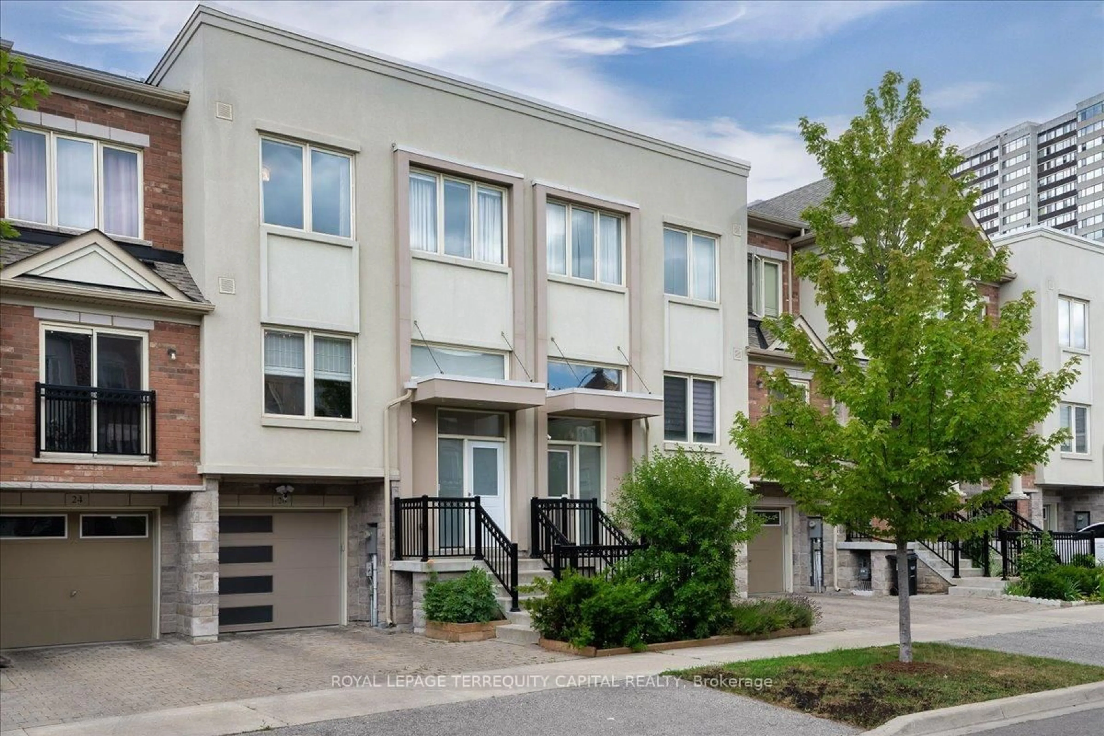 Home with brick exterior material, street for 26 Coneflower Cres, Toronto Ontario M2R 0A5