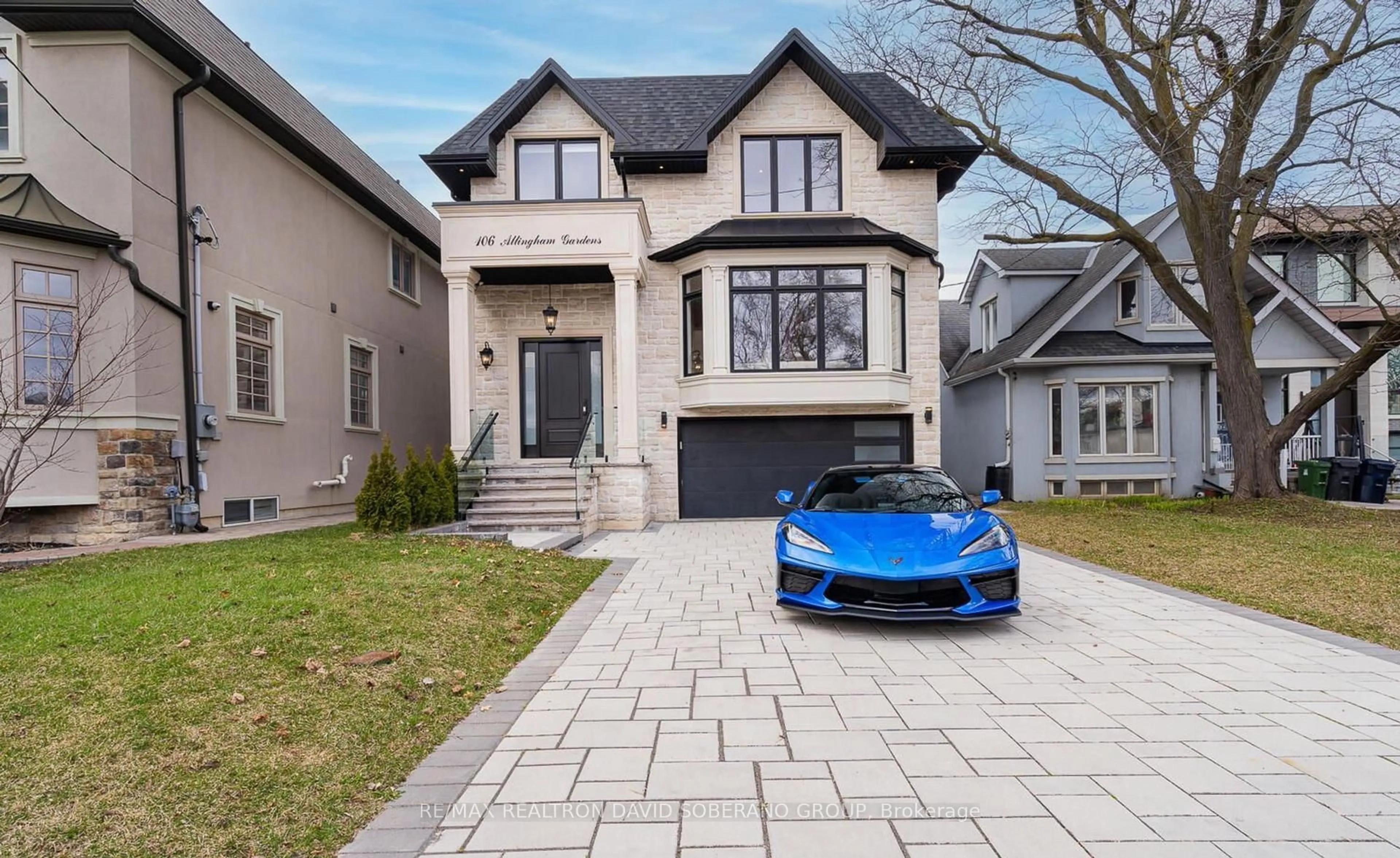 Home with brick exterior material, street for 106 Allingham Gdns, Toronto Ontario M3H 1Y2