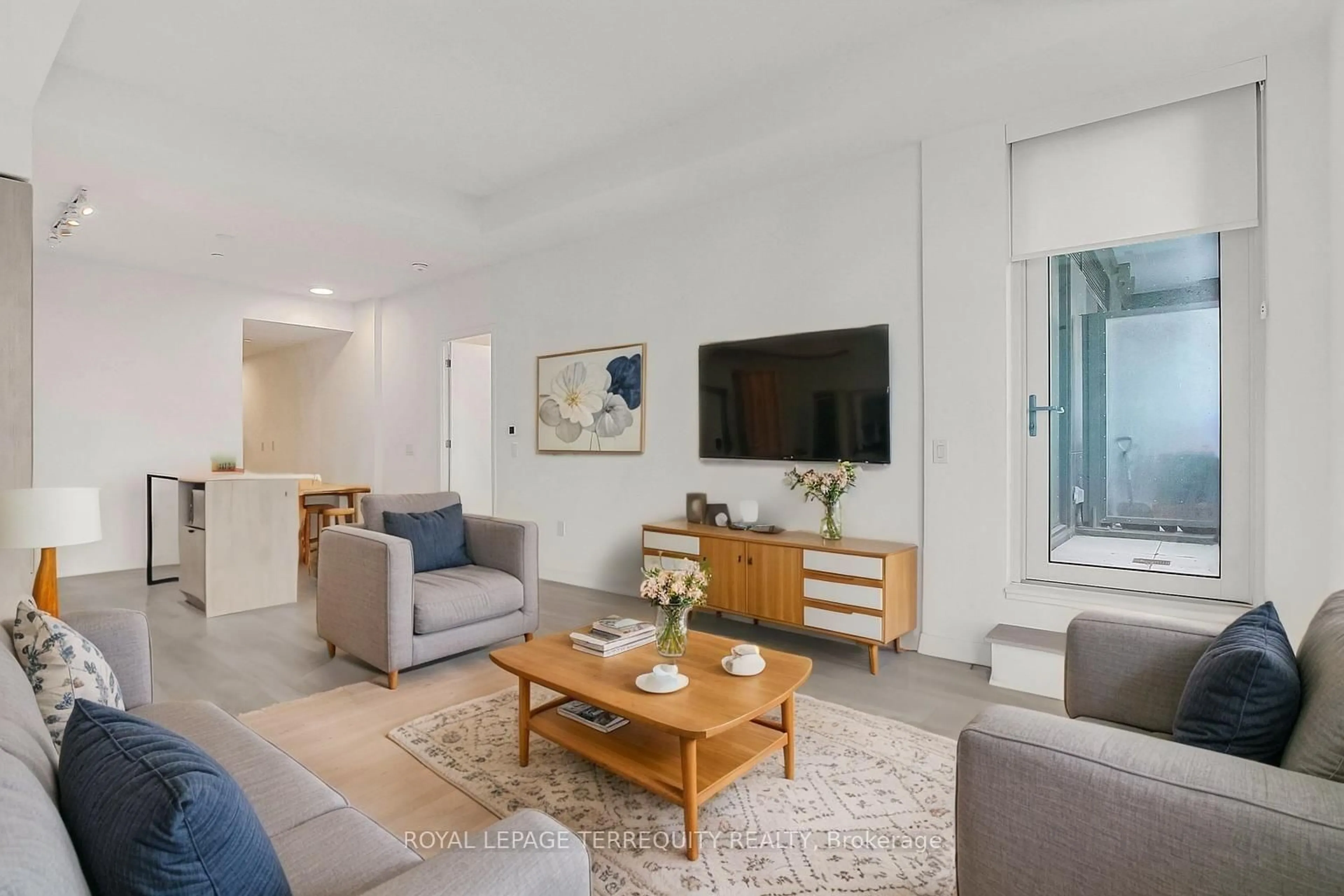 Living room with furniture, unknown for 130 River St #205, Toronto Ontario M5A 0R8