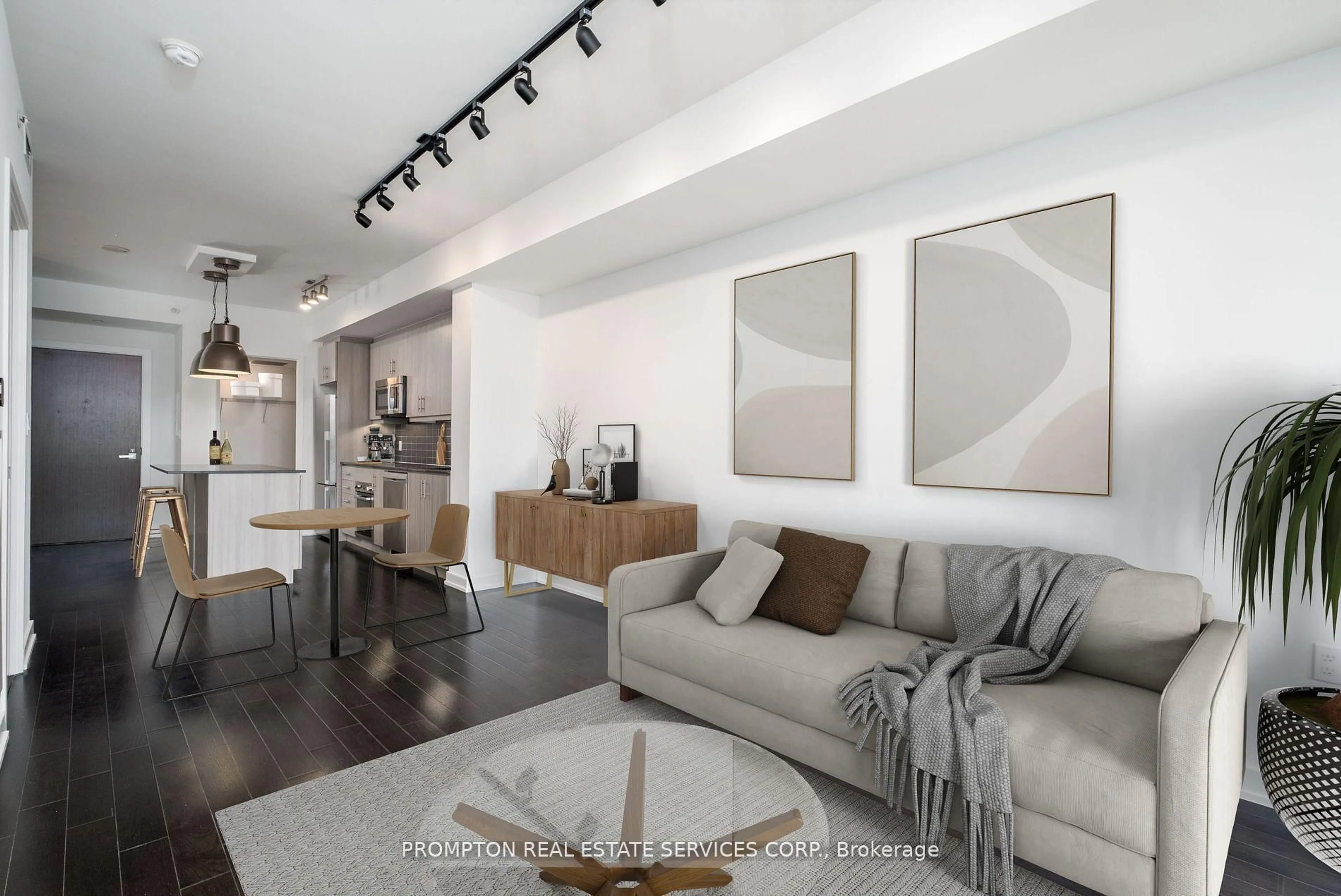 Living room with furniture, unknown for 1 The Esplanade #807, Toronto Ontario M5E 0A8