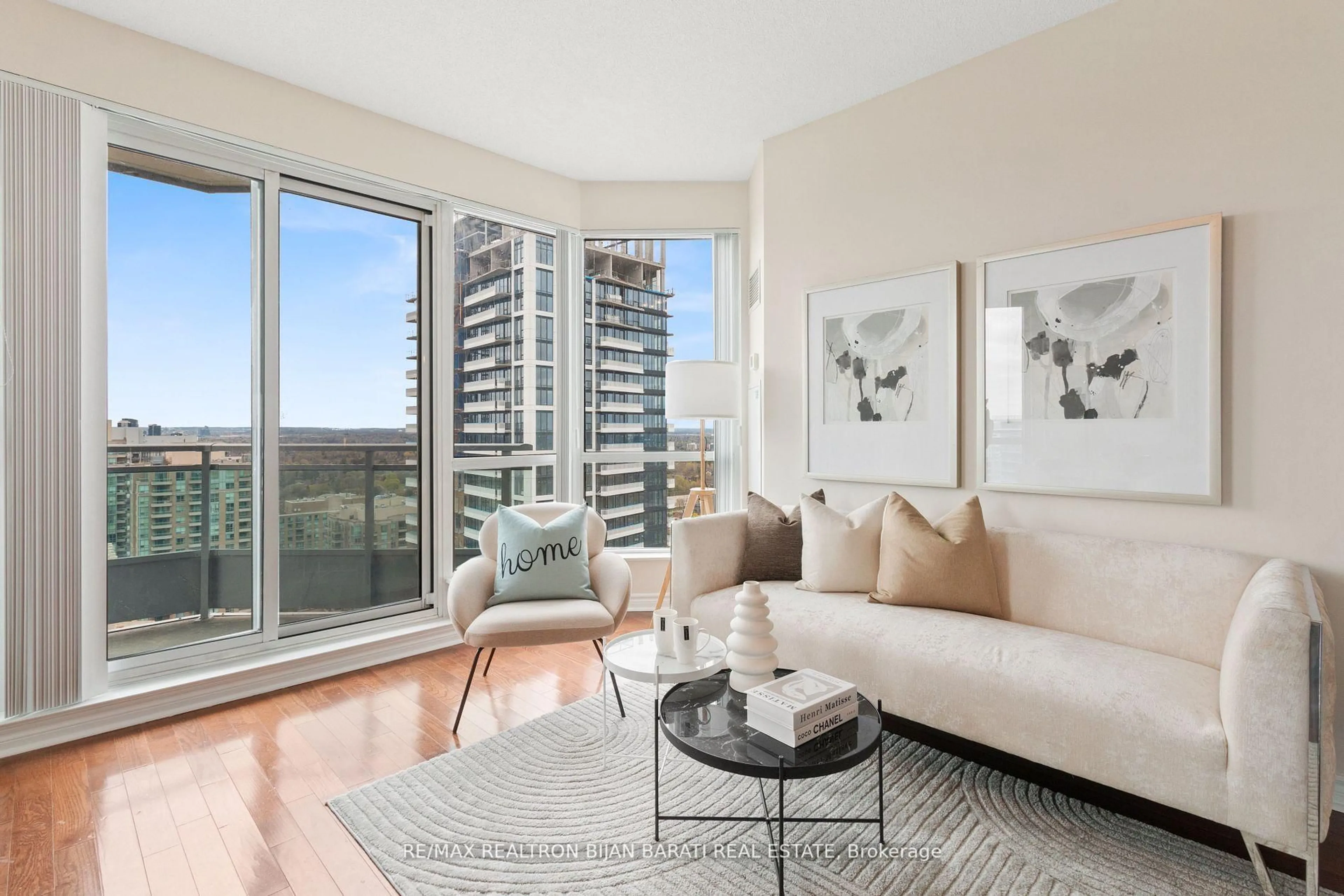 Living room with furniture, unknown for 18 Holmes Ave #2510, Toronto Ontario M2N 0E1