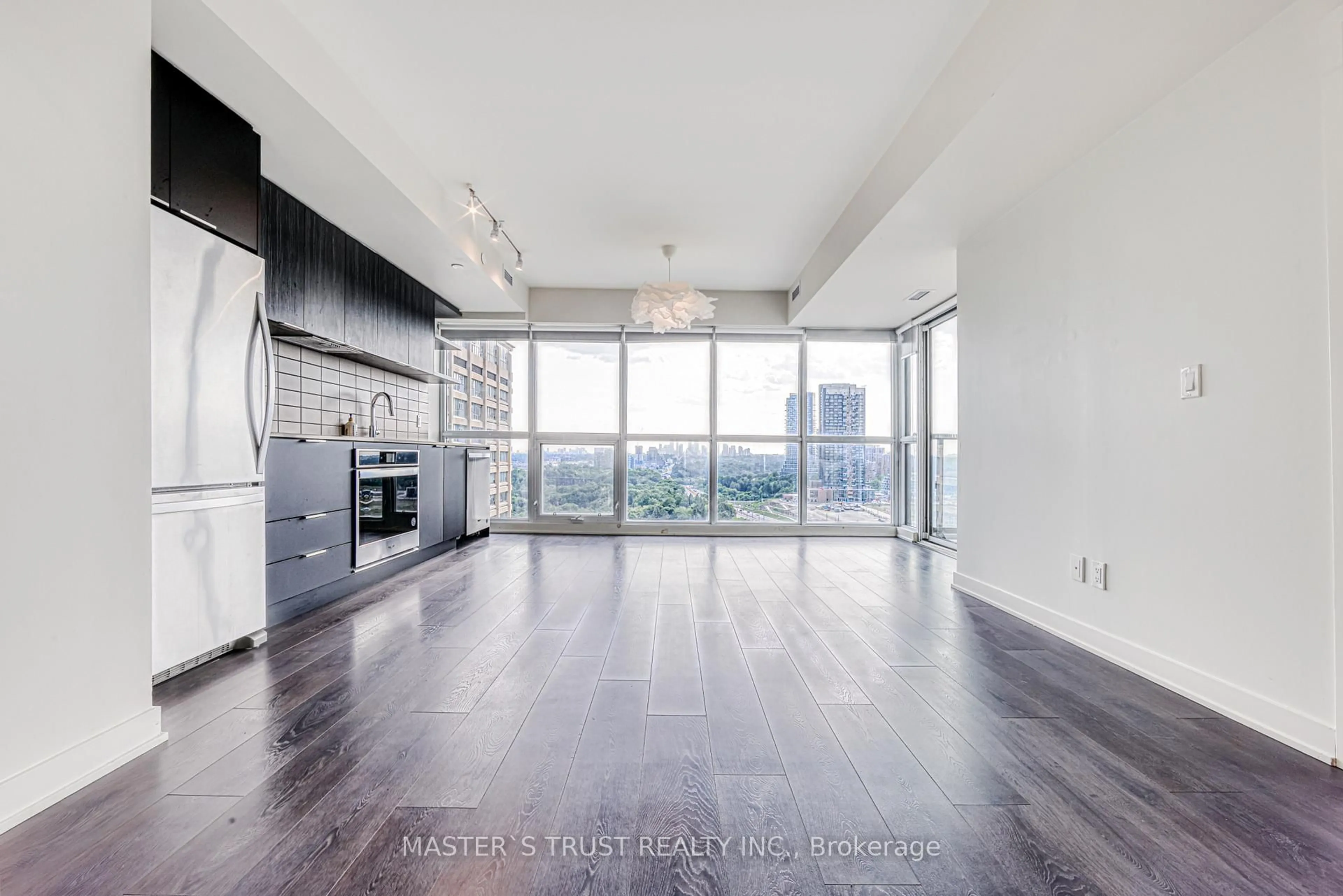 Open concept kitchen, unknown for 6 Sonic Way #1602, Toronto Ontario M3C 0P1