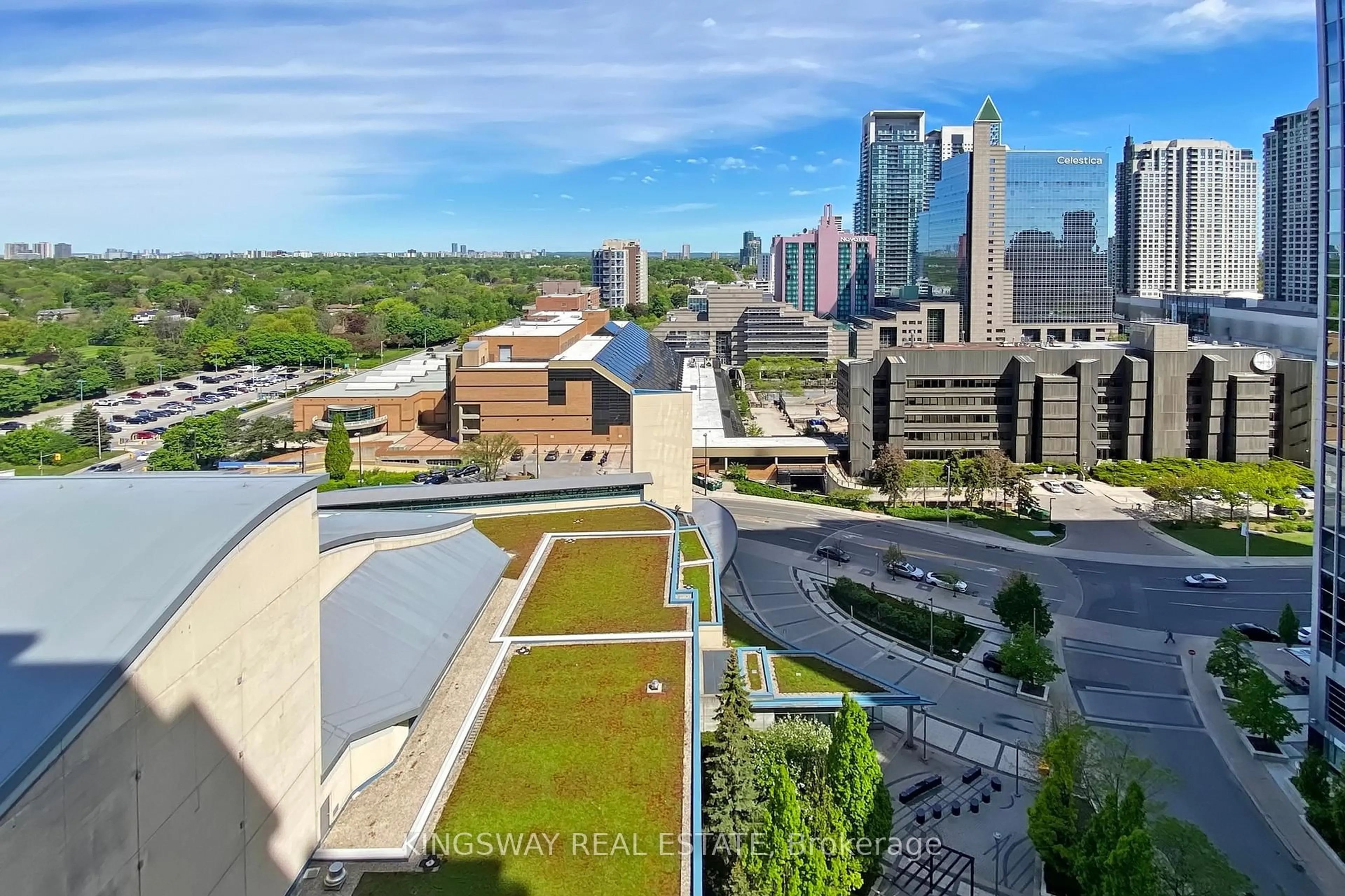 A pic from outside/outdoor area/front of a property/back of a property/a pic from drone, city buildings view from balcony for 155 Beecroft Rd #2007, Toronto Ontario M2N 7C6