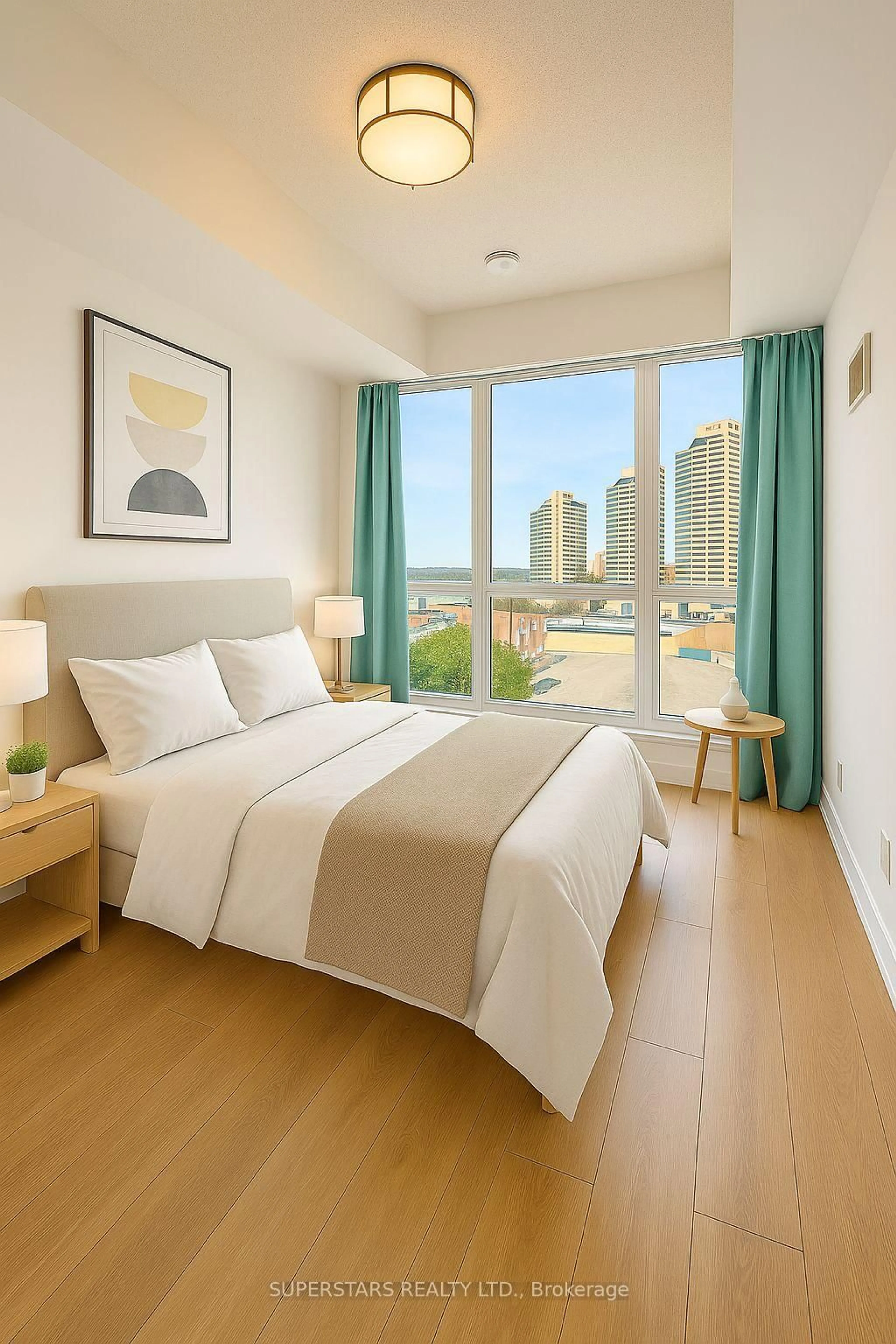 Bedroom with bed, unknown for 60 Berwick Ave #1409, Toronto Ontario M5P 0A3
