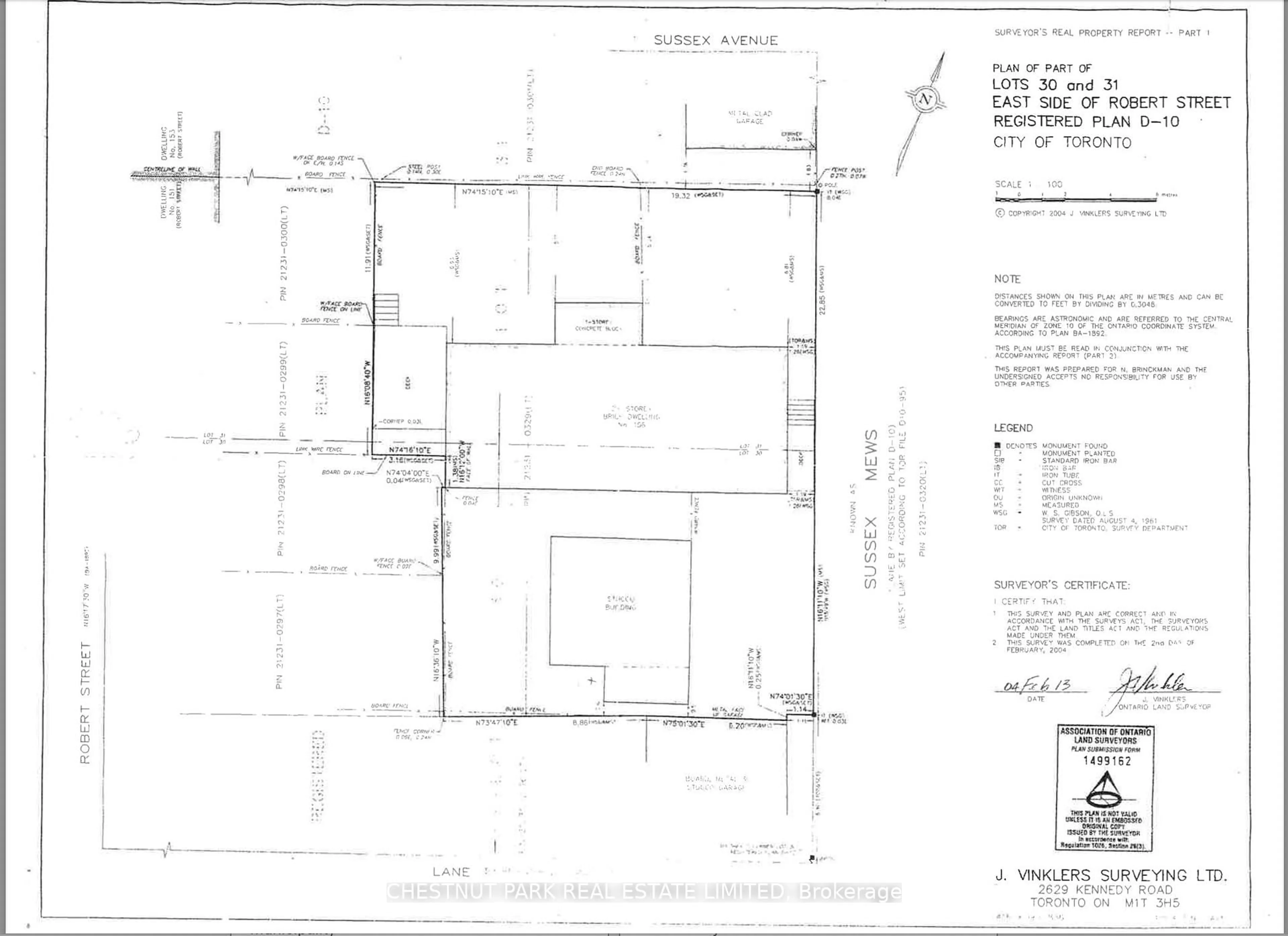 Floor plan for 156 Sussex Mews, Toronto Ontario M5S 2K1