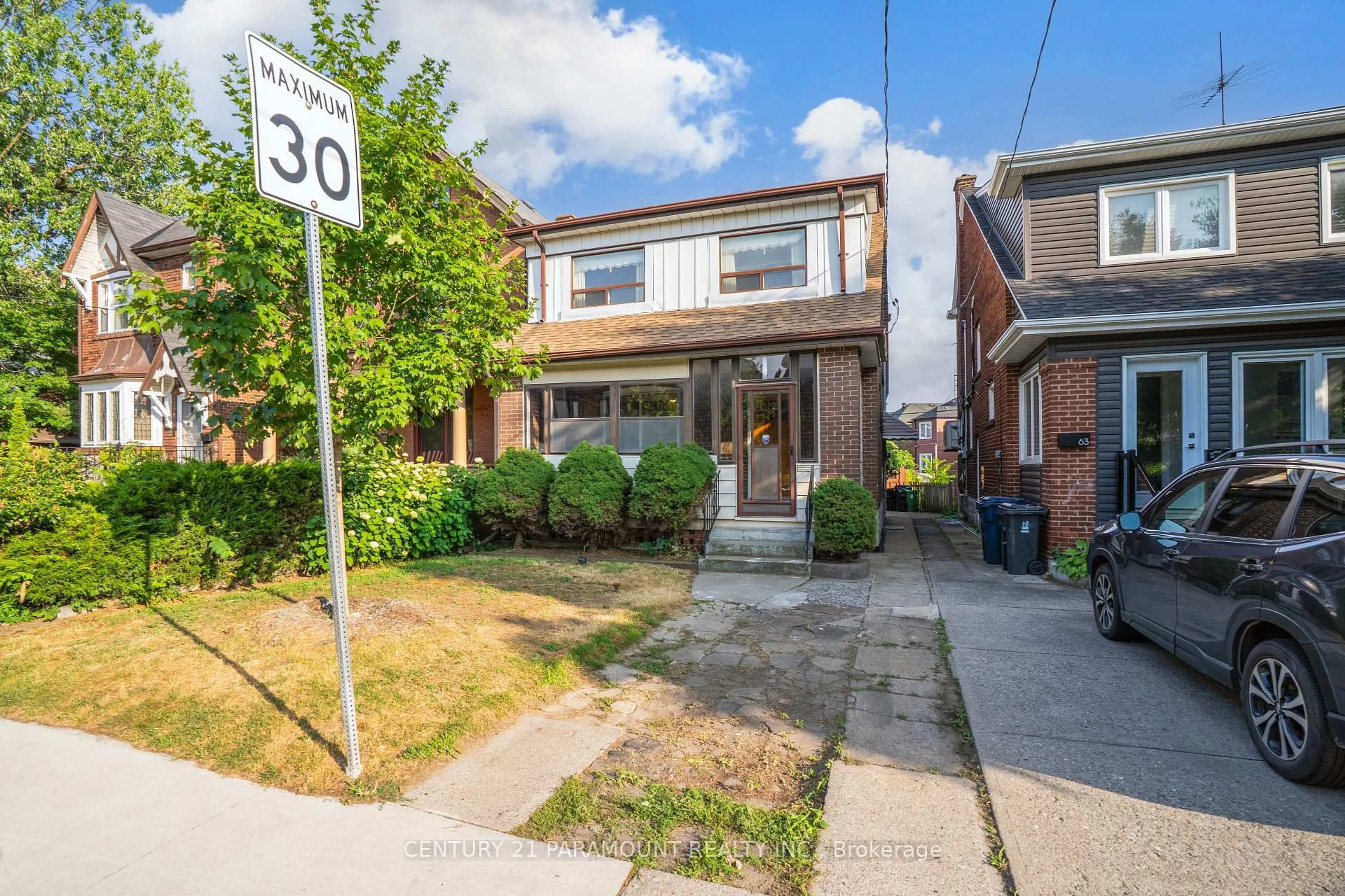 Home with brick exterior material, street for 61 St Annes Rd, Toronto Ontario M6J 2C4