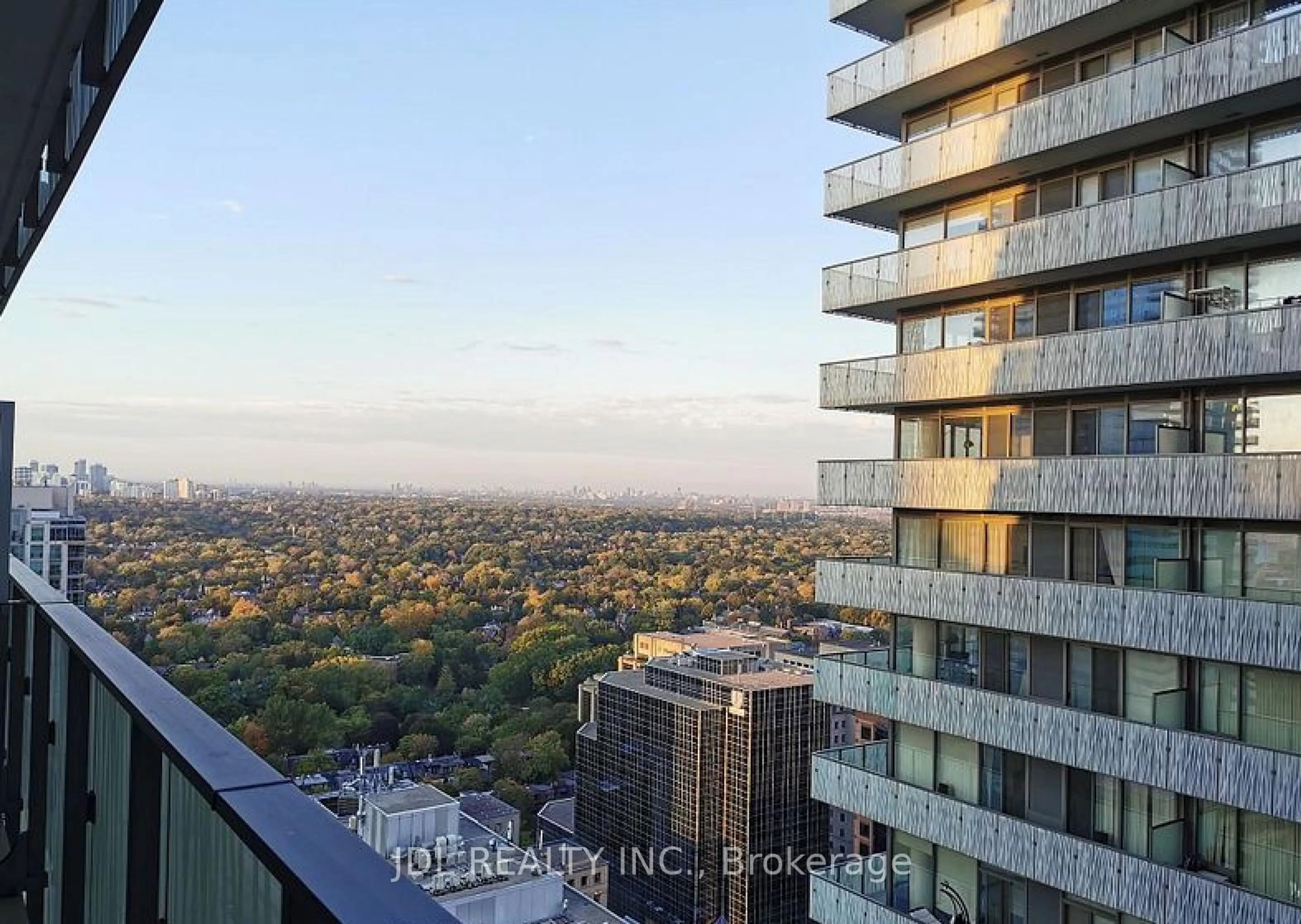A pic from outside/outdoor area/front of a property/back of a property/a pic from drone, city buildings view from balcony for 42 Charles St #3609, Toronto Ontario M4Y 1T4