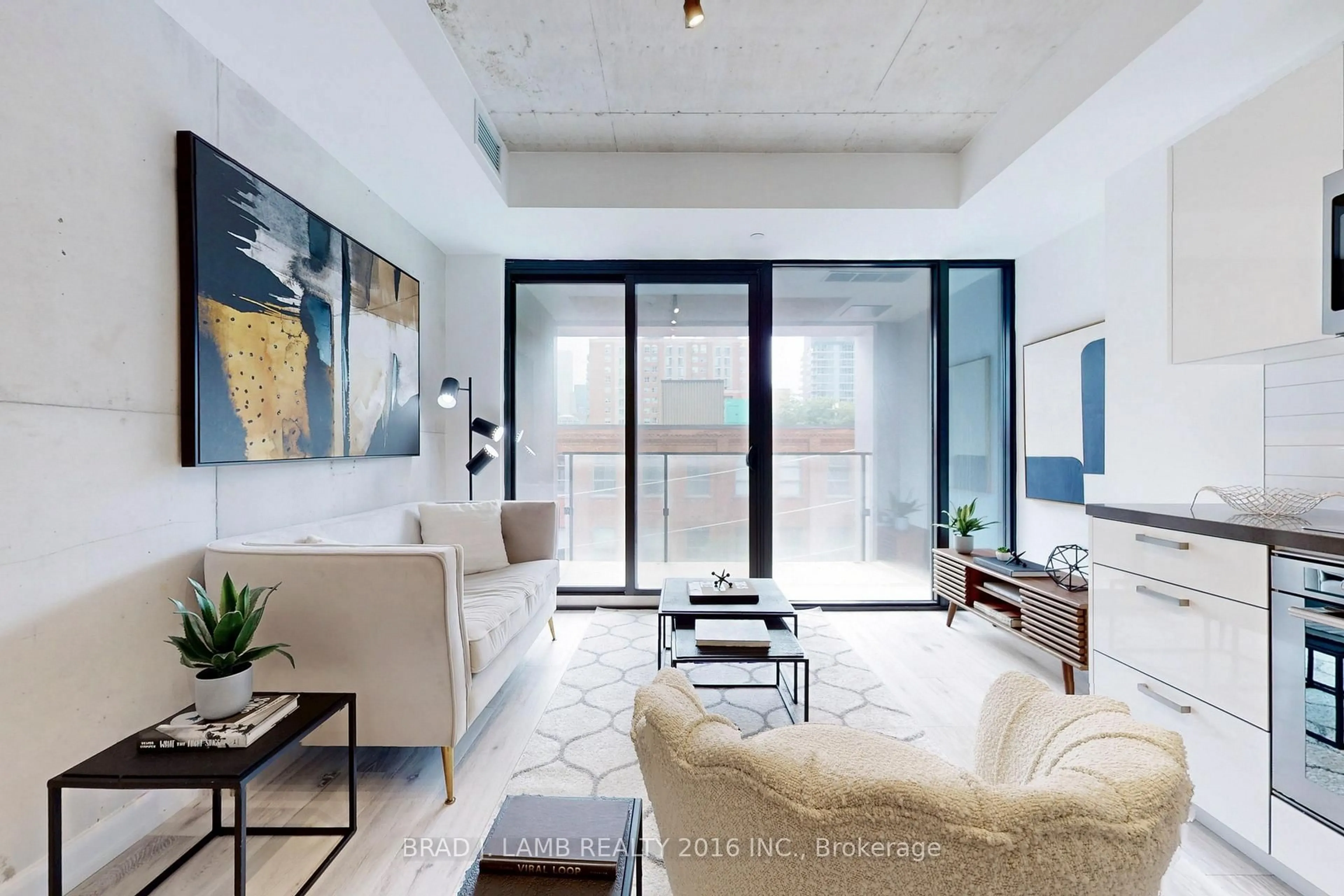Living room with furniture, unknown for 55 Ontario St #419, Toronto Ontario M5A 0T8