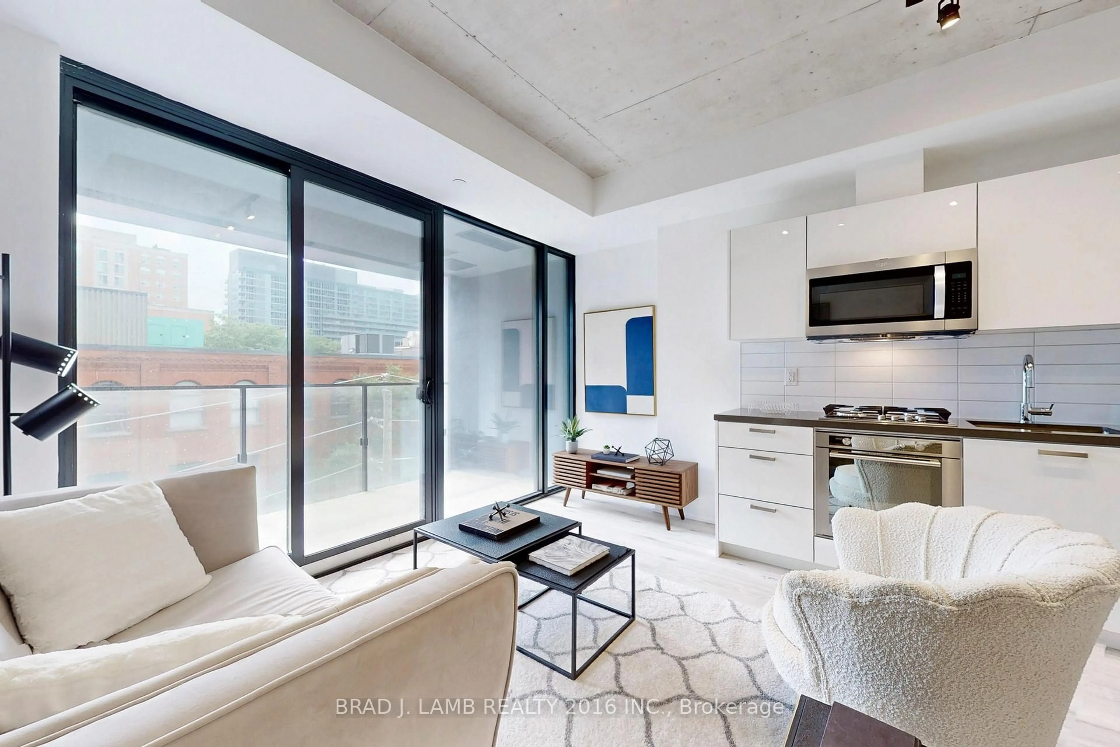 Open concept kitchen, ceramic/tile floor for 55 Ontario St #419, Toronto Ontario M5A 0T8