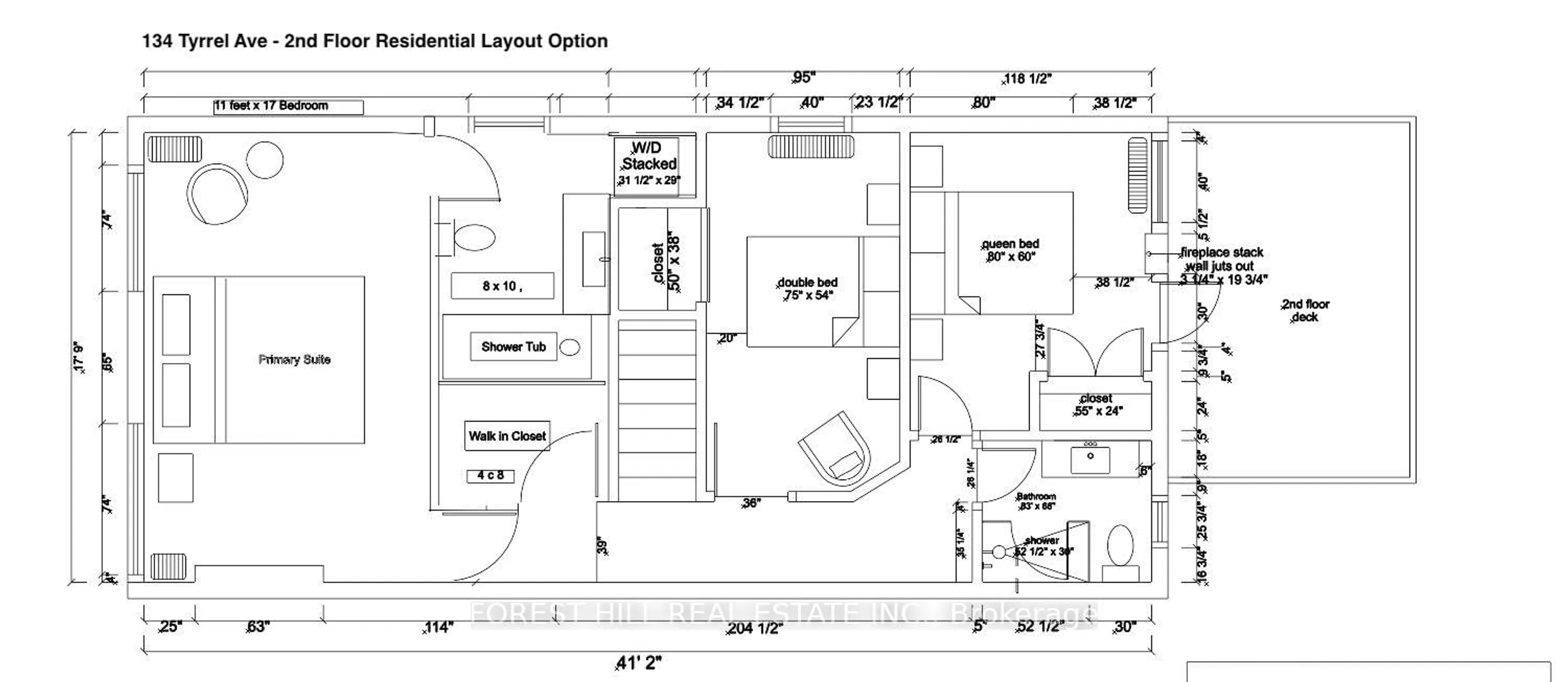 Floor plan for 134 Tyrrel Ave, Toronto Ontario M6G 2G5