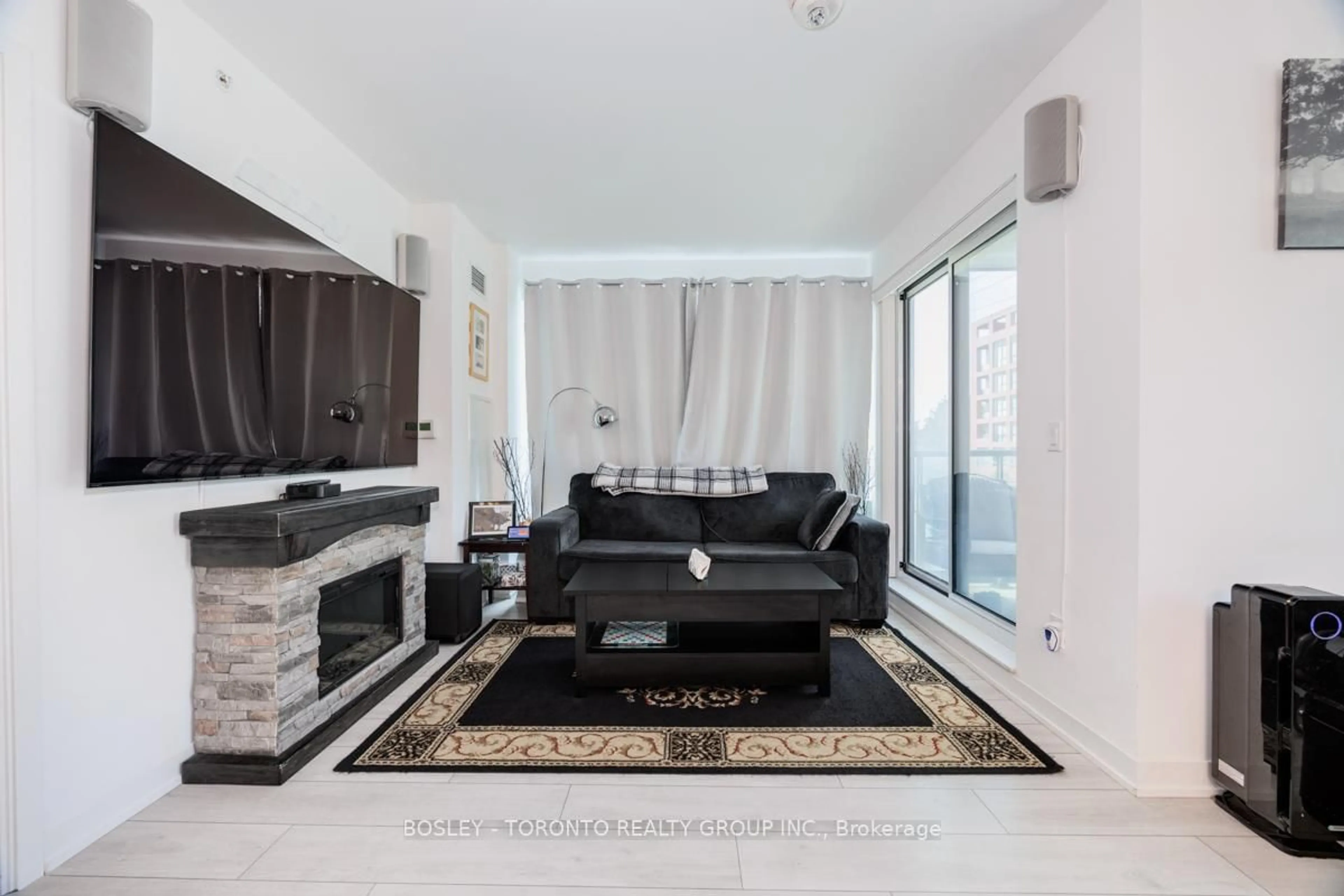 Living room with furniture, unknown for 31 Tippett Rd #363, Toronto Ontario M3H 0C8