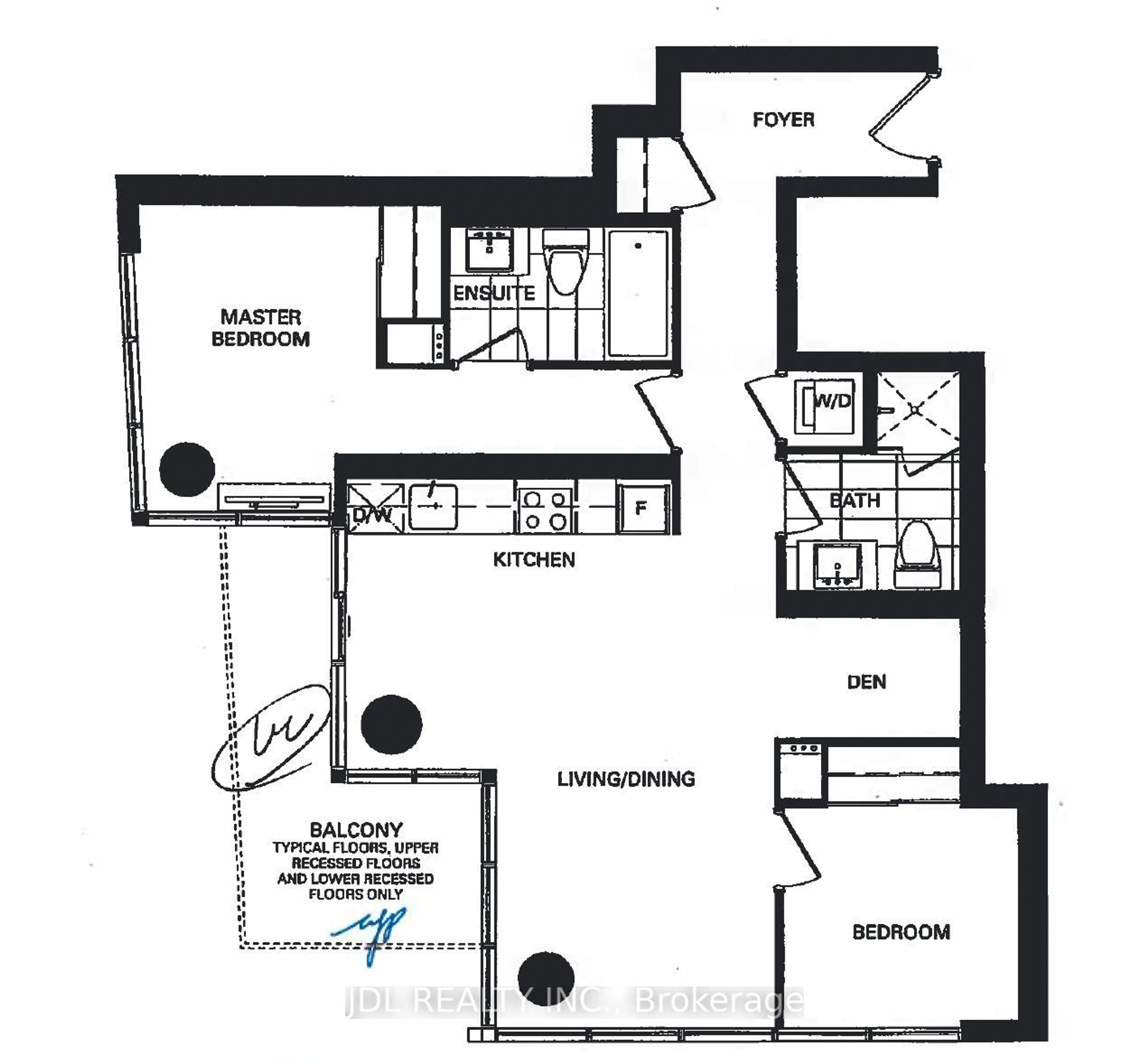 Floor plan for 125 Blue Jays Way #1602, Toronto Ontario M5V 0C4