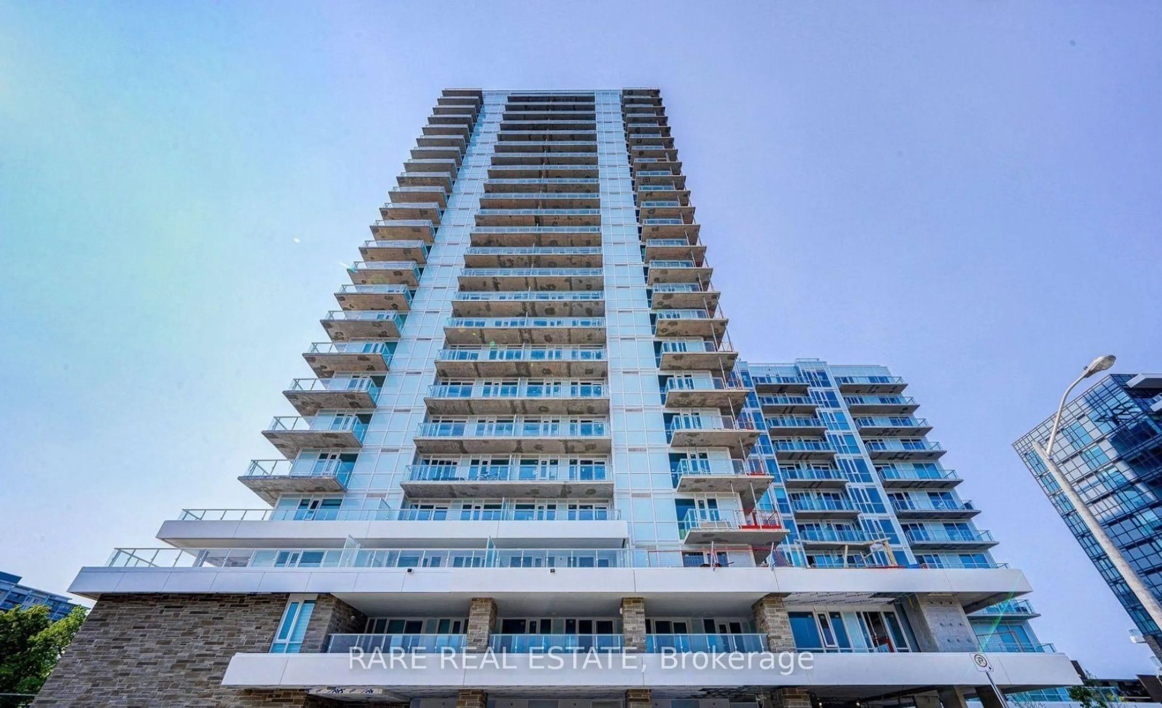 Balcony in the apartment, building for 10 Deerlick Crt #612, Toronto Ontario M3A 0A7