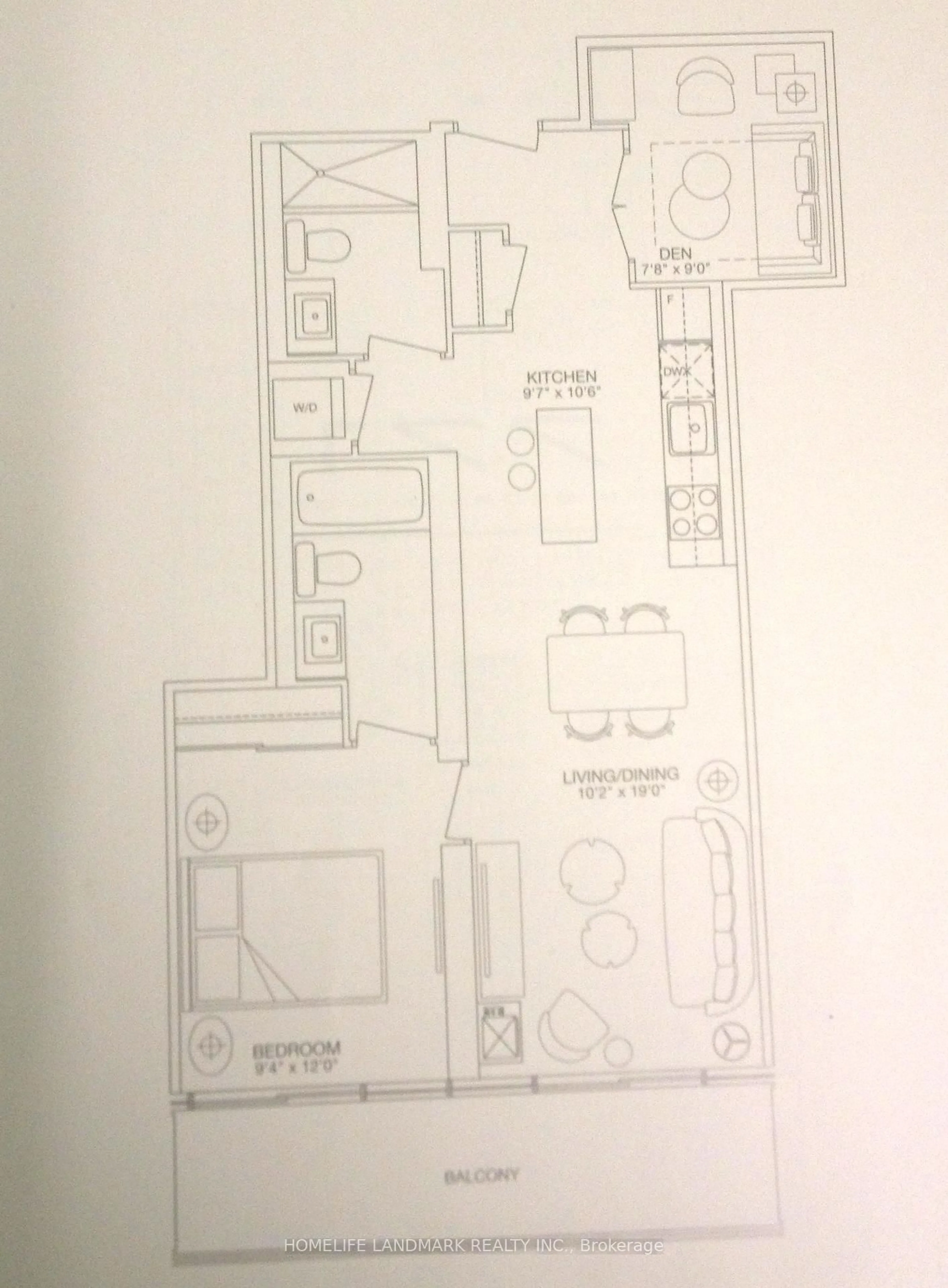 Floor plan for 200 Bloor St #702, Toronto Ontario M5S 0B1