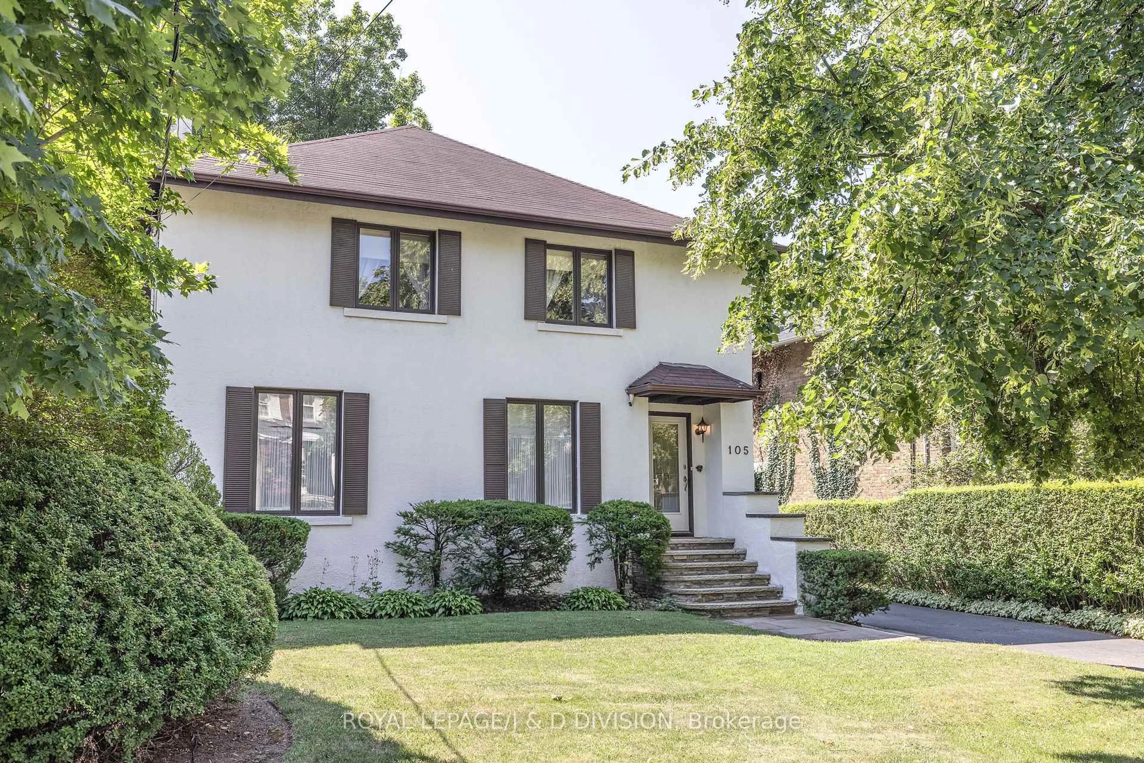 Home with brick exterior material, street for 105 Dawlish Ave, Toronto Ontario M4N 1H4