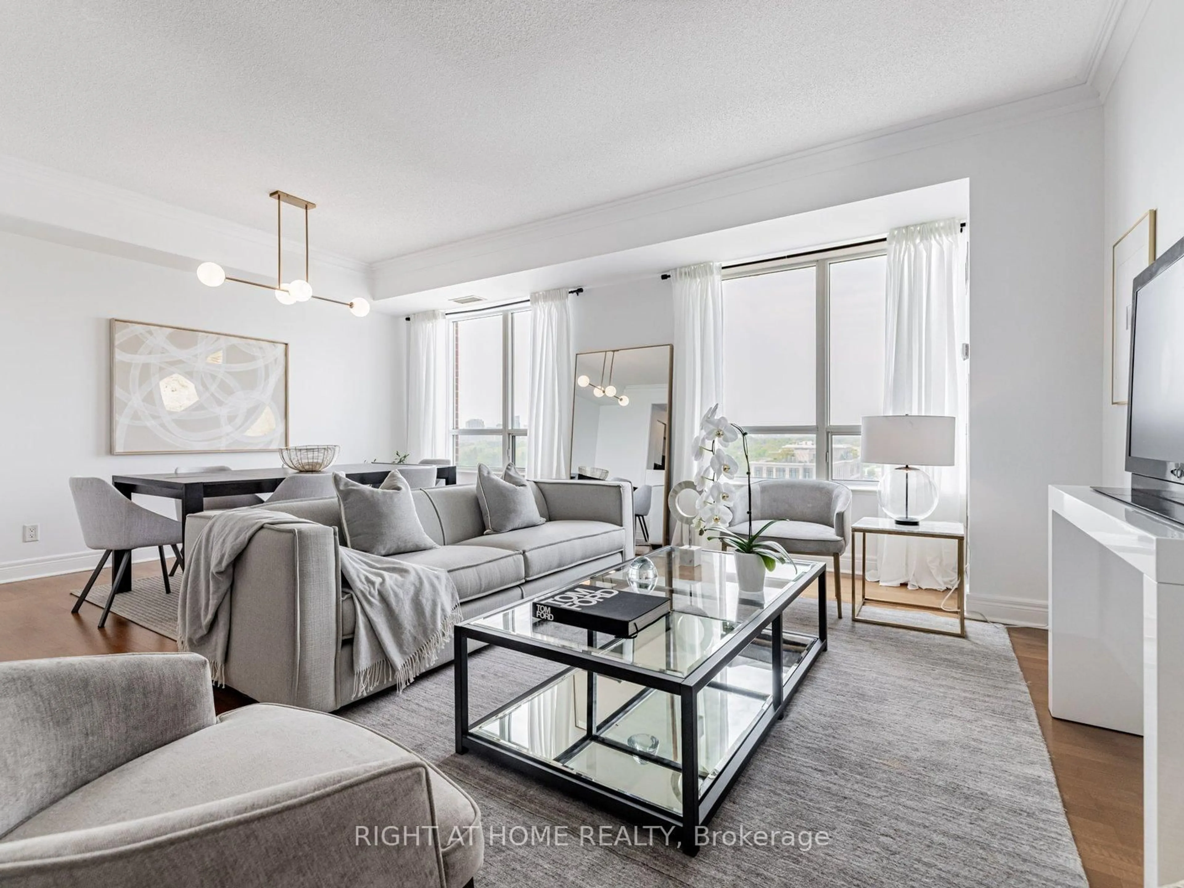 Living room with furniture, unknown for 1 Clairtrell Rd #RG1, Toronto Ontario M2N 7H6
