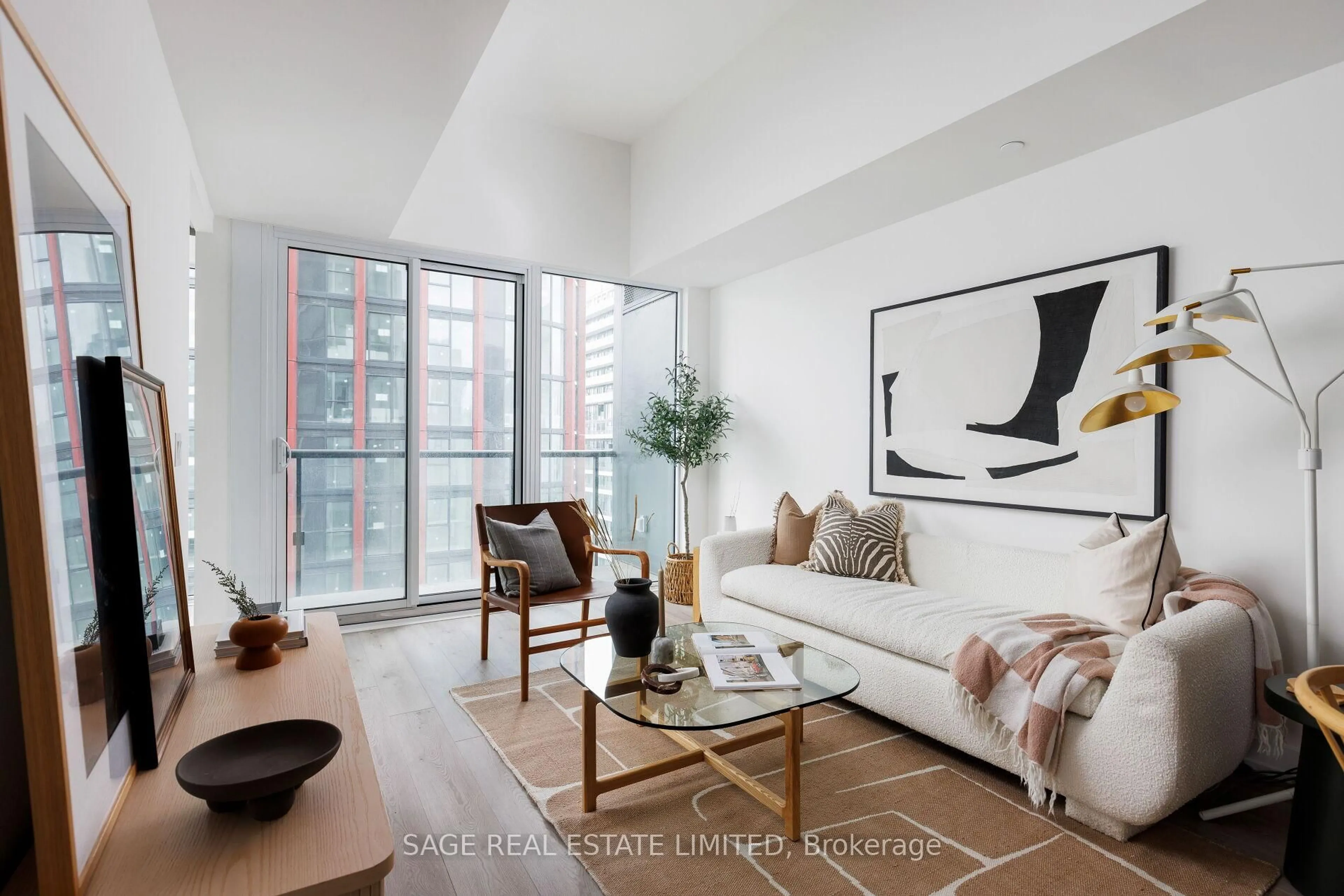 Living room with furniture, unknown for 158 Front St #2210, Toronto Ontario M5A 0K9